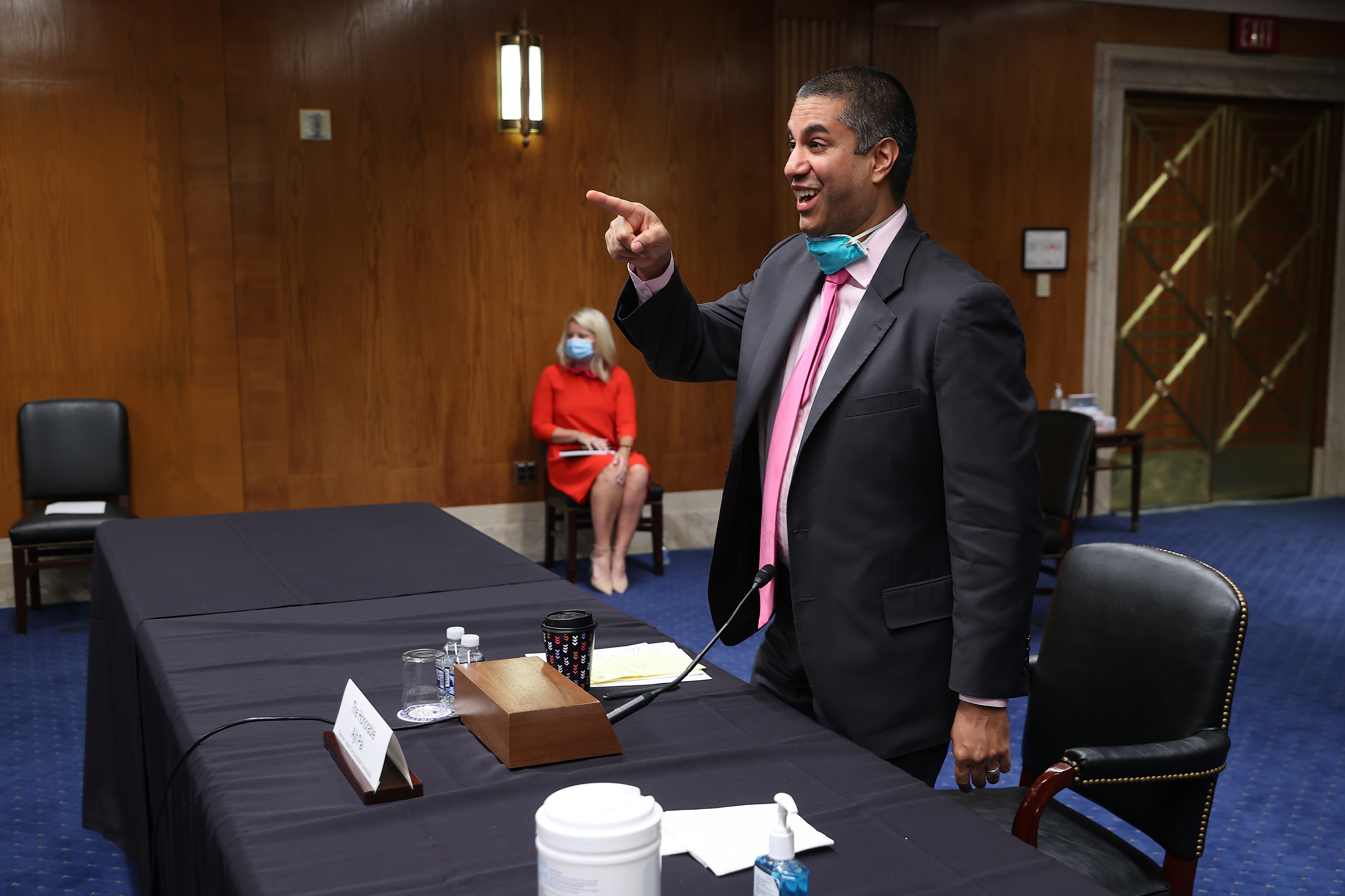 FCC Chairman Ajit Pai at a June Senate Appropriations Subcommittee hearing, in Washington, DC.