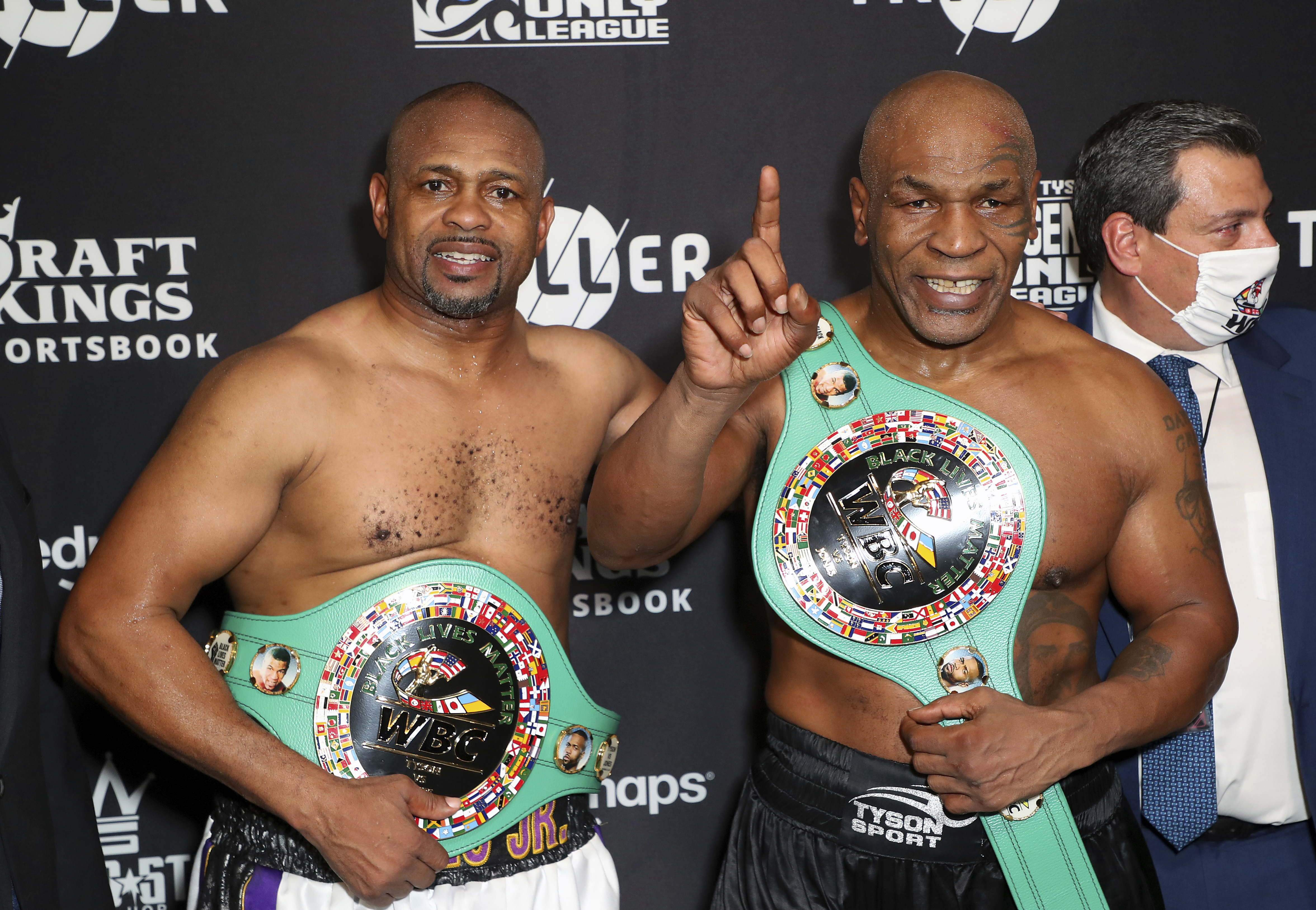 A pay-per-view boxing exhibition headlined by Roy Jones Jr. and Mike Tyson pulled in more than $80 million in revenue.