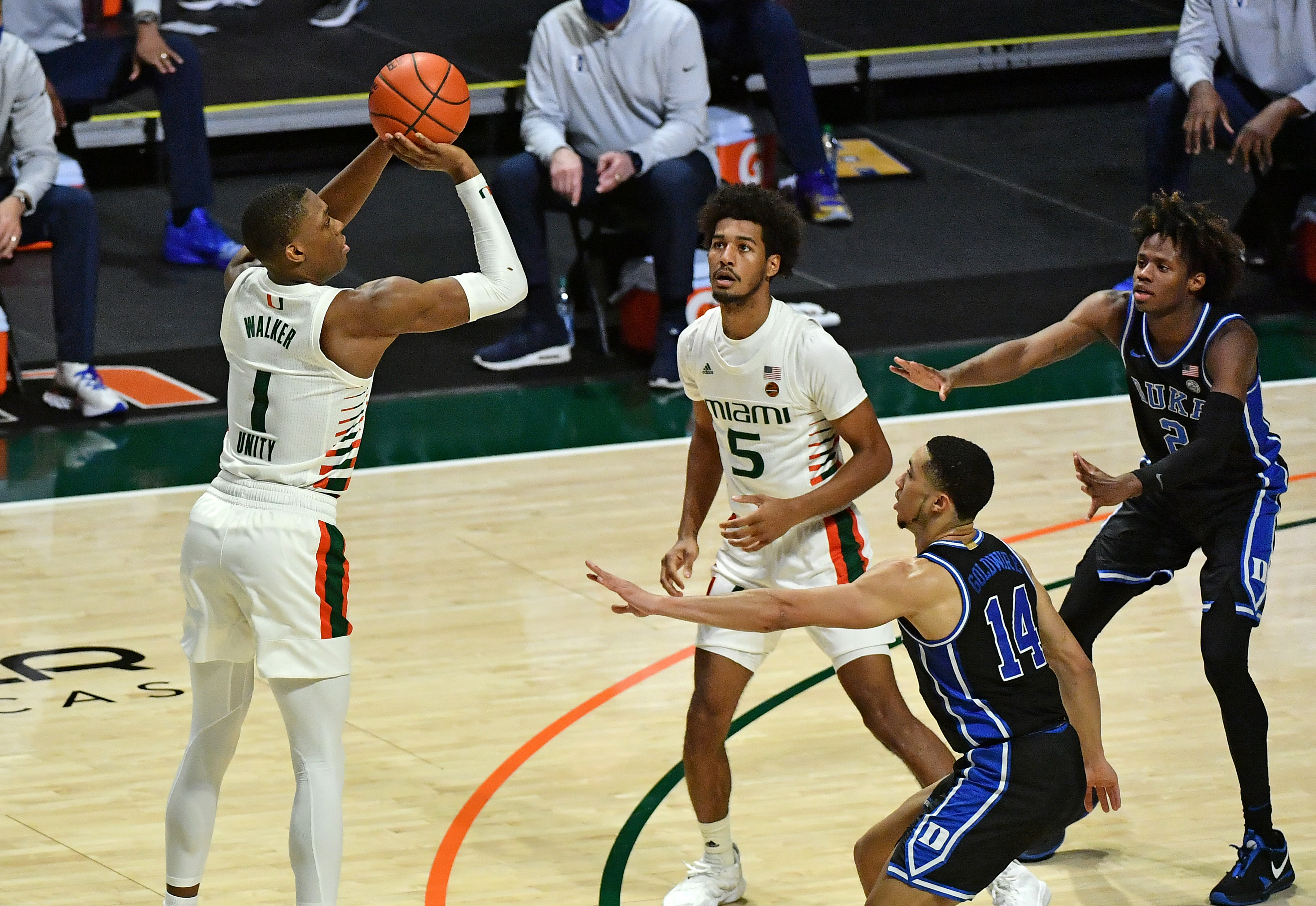 NCAA Basketball: Duke at Miami-Florida