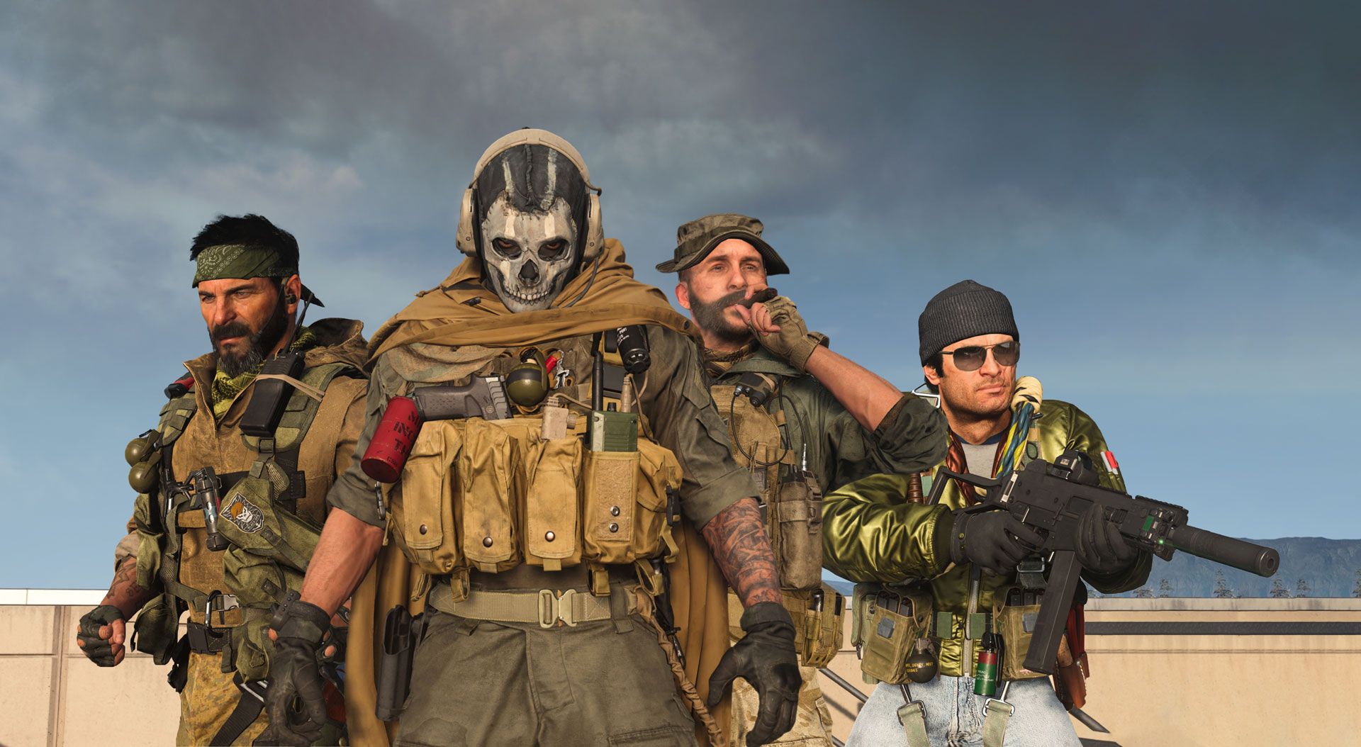 Frank Woods, Ghost, Price, and&nbsp;Adler as they appear in Call of Duty Warzone