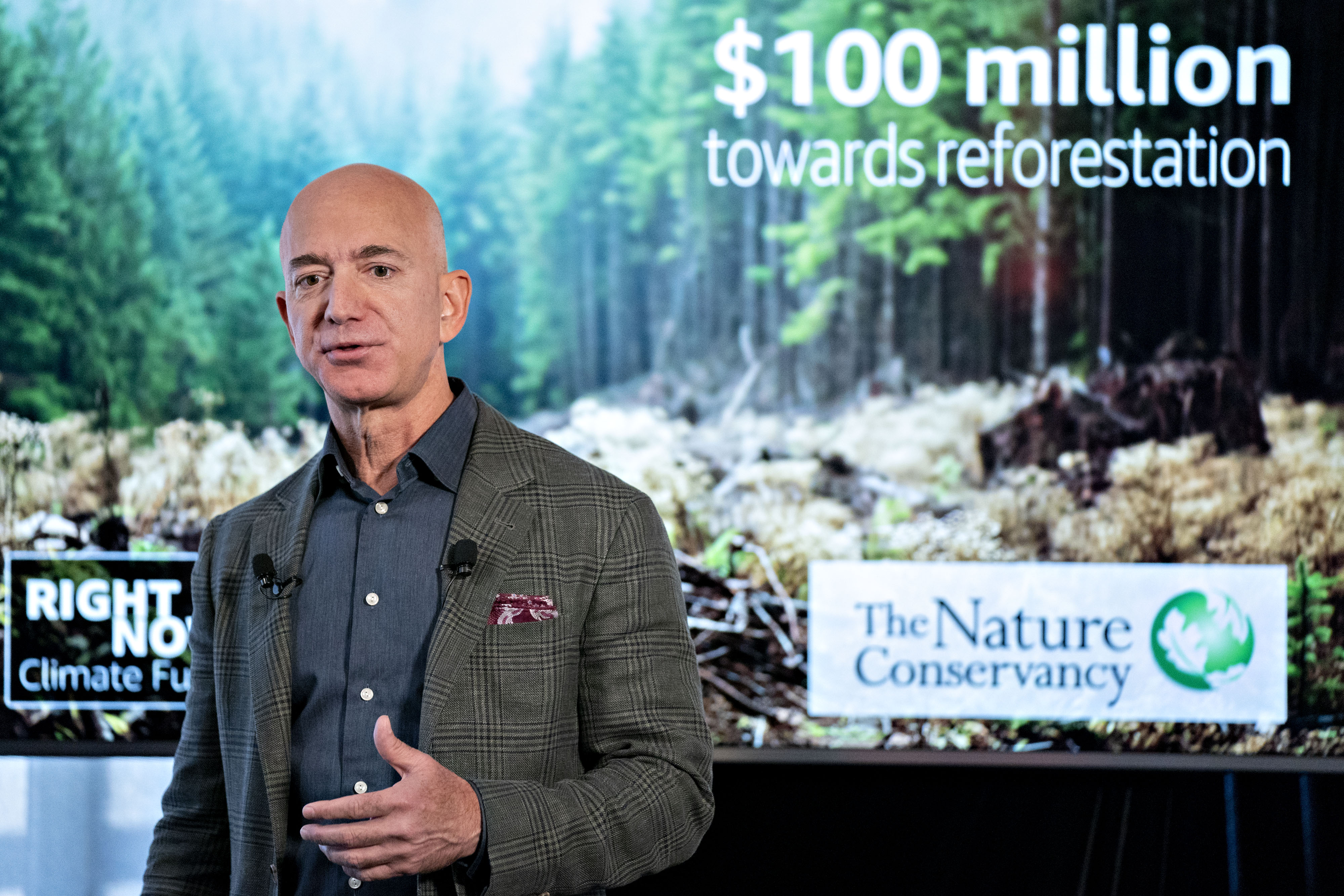 Amazon CEO Jeff Bezos Speaks At The National Press Club.