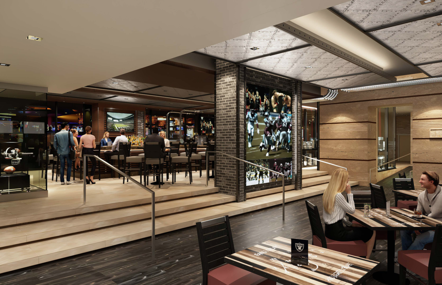 A rendering of a future restaurant