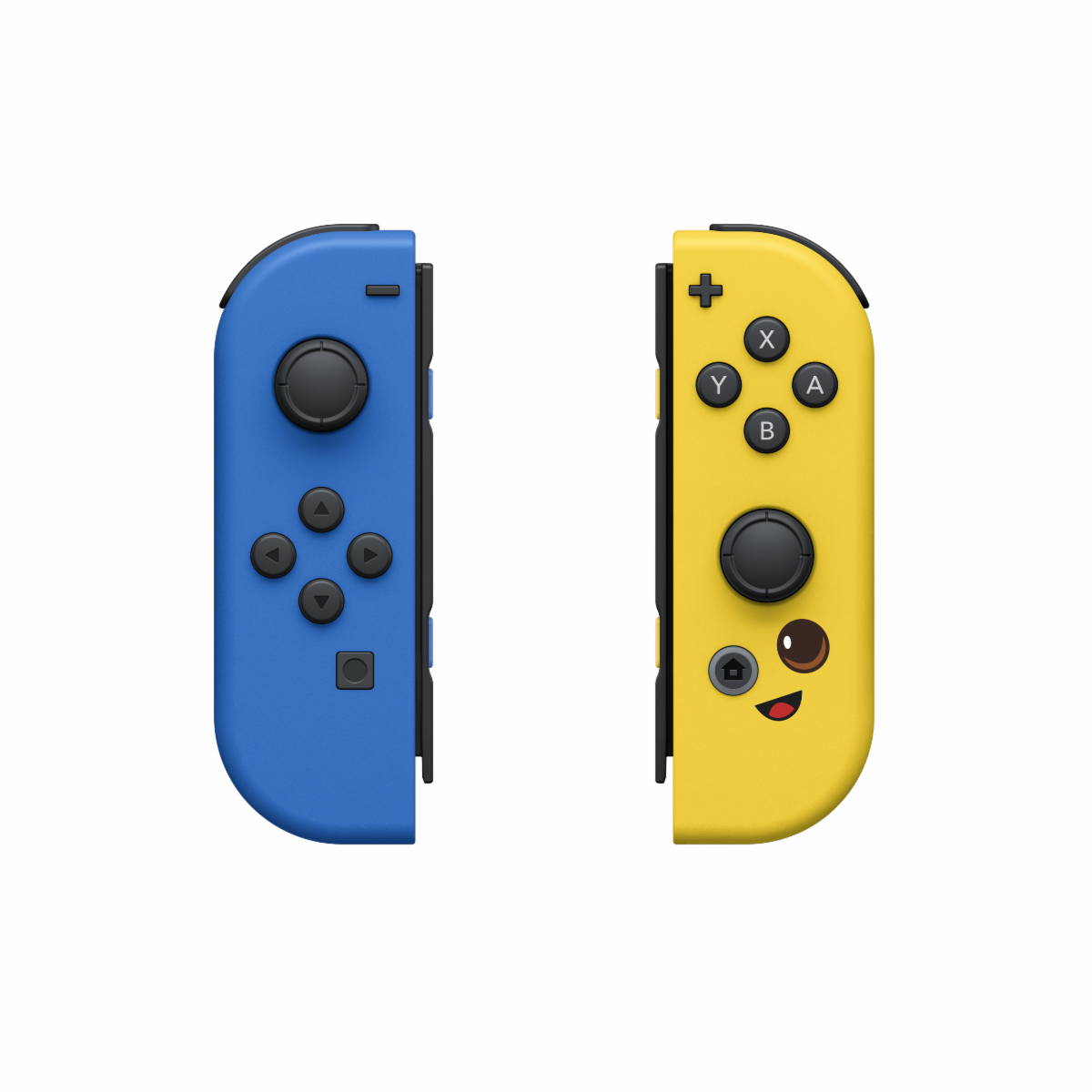 Fortnite Joy-Cons in blue and yellow