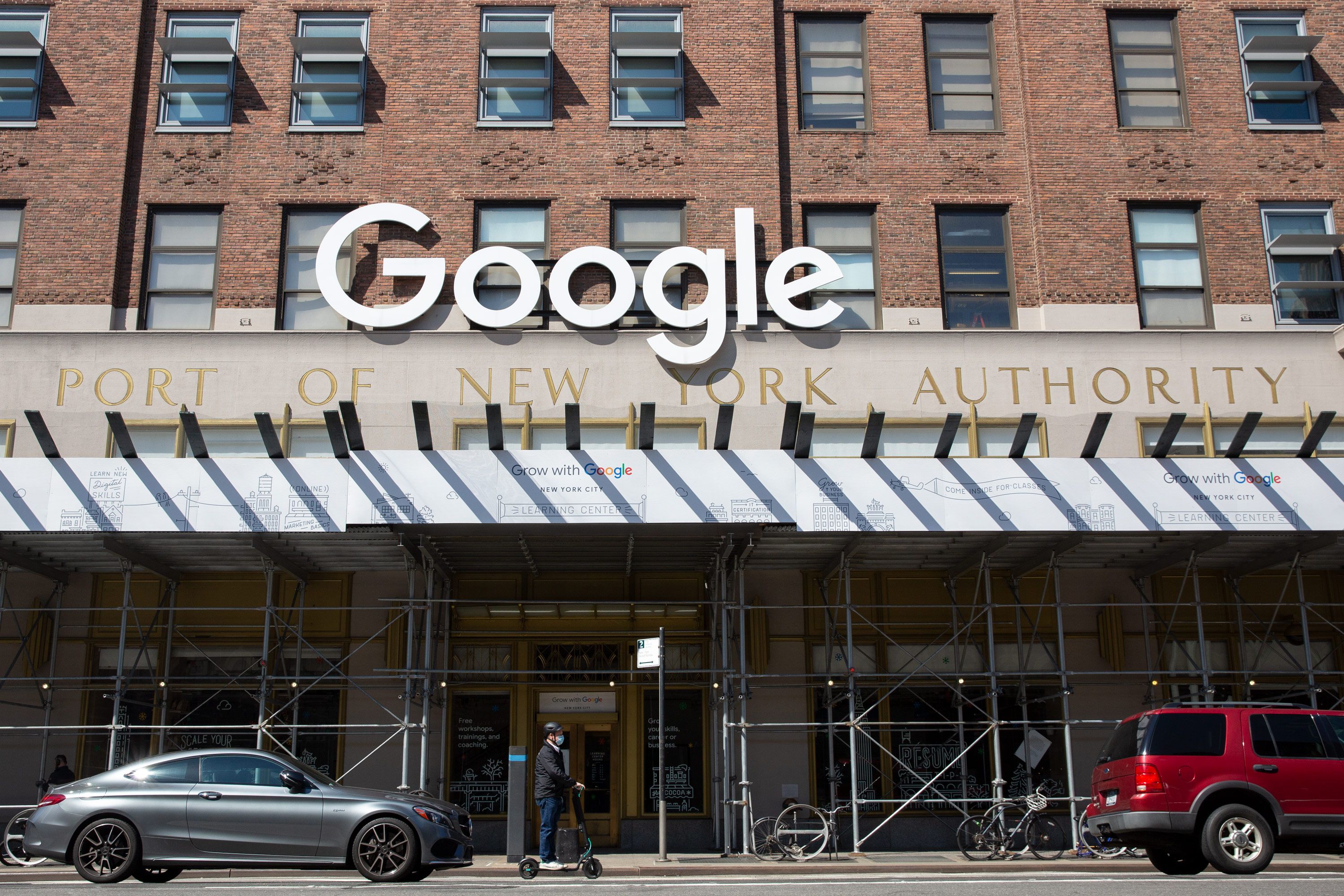 Google’s New York headquarters on Eight Avenue in Chelsea.