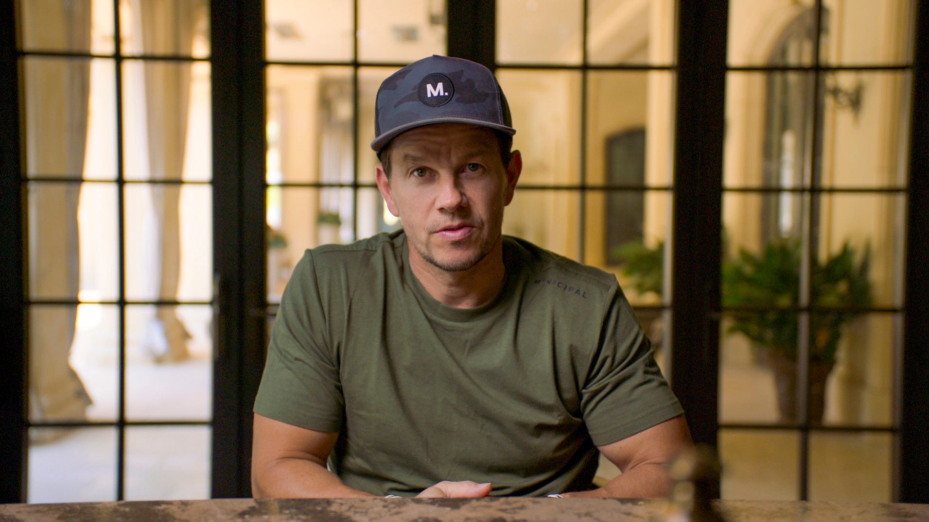 Actor Mark Wahlberg in a one-on-one interview in his own documentary series, Wahl Street.