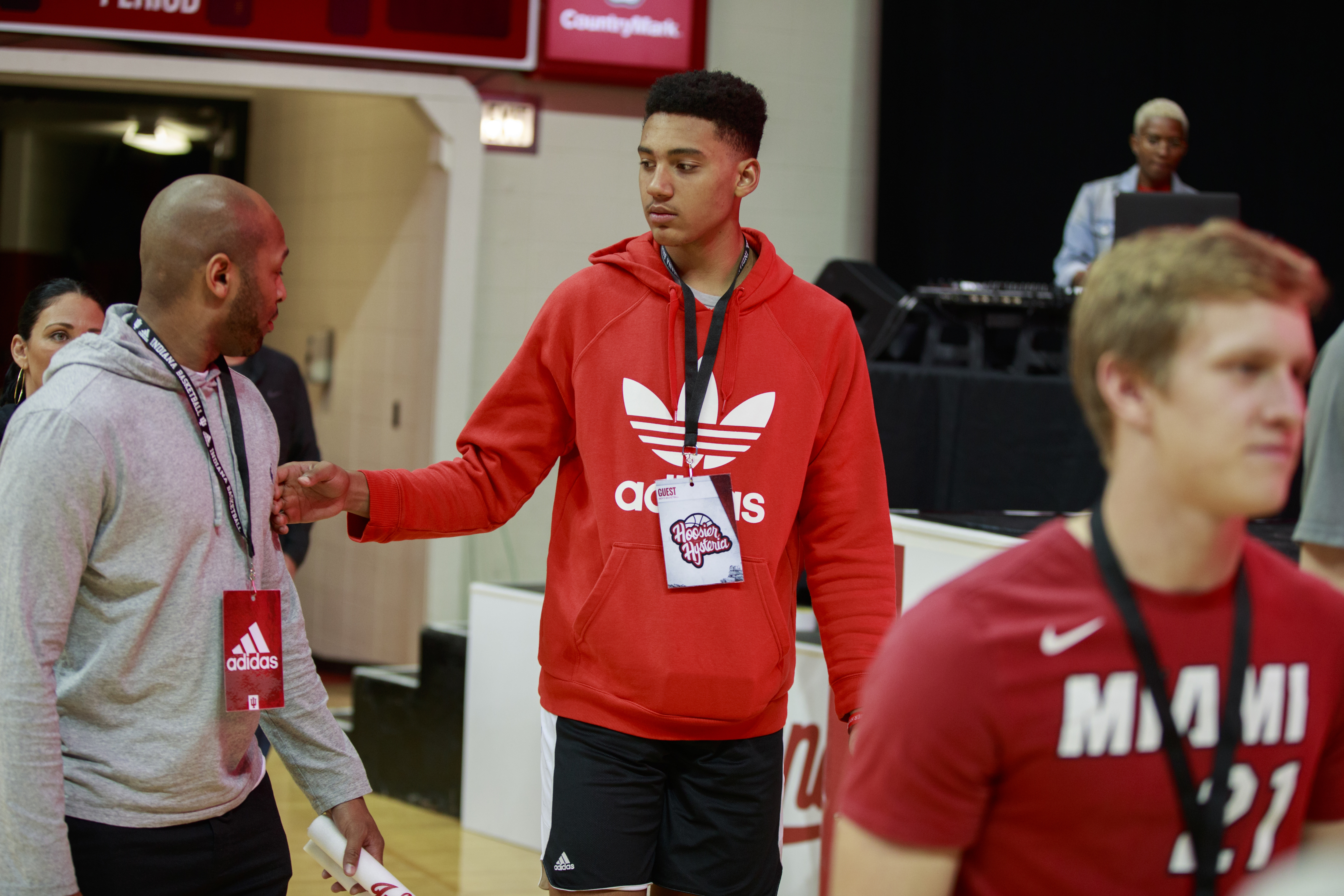 Indiana University basketball recruit, Trey Kaufman visits...