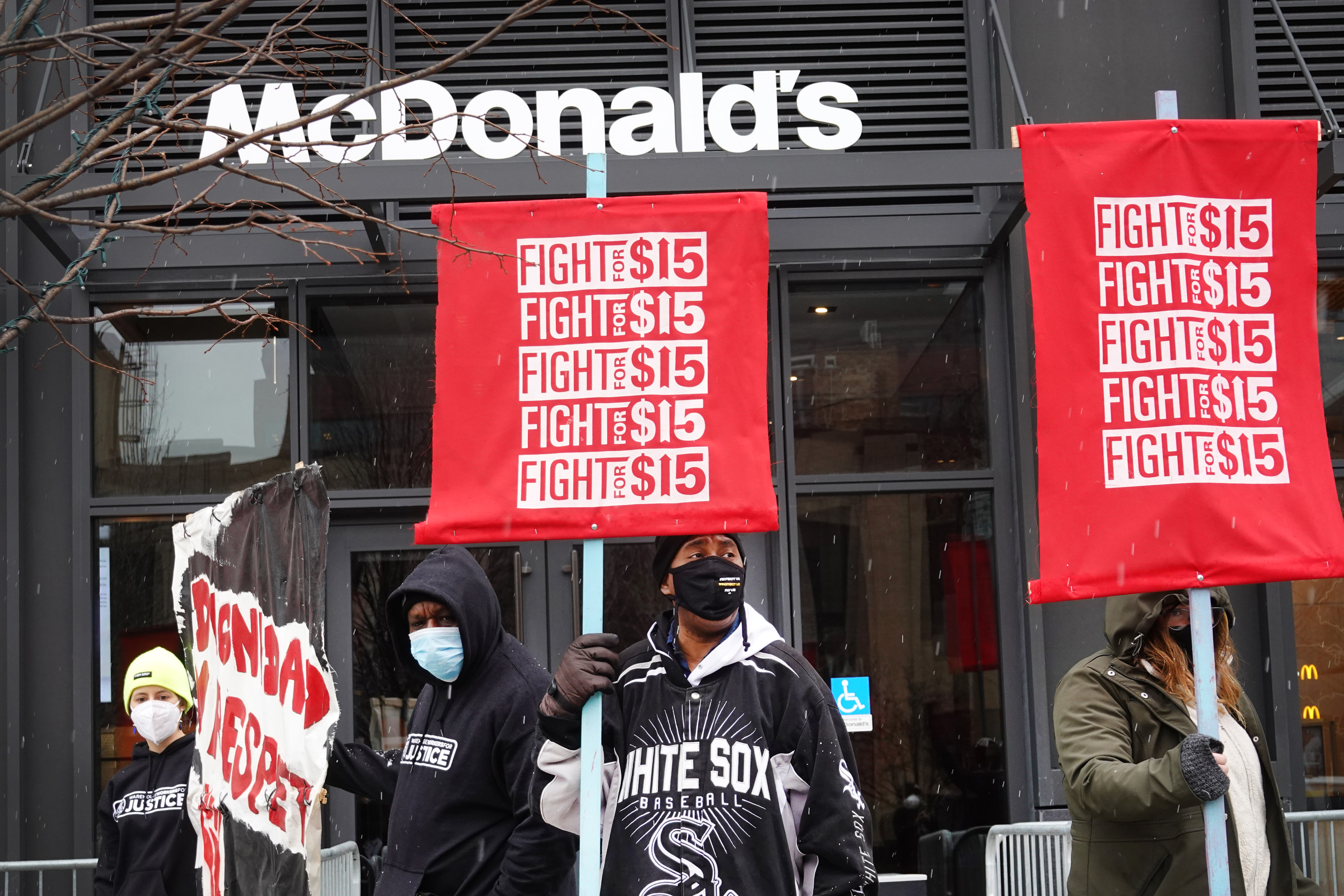 Fast Food Workers Demonstrate Nationwide For Better Pay