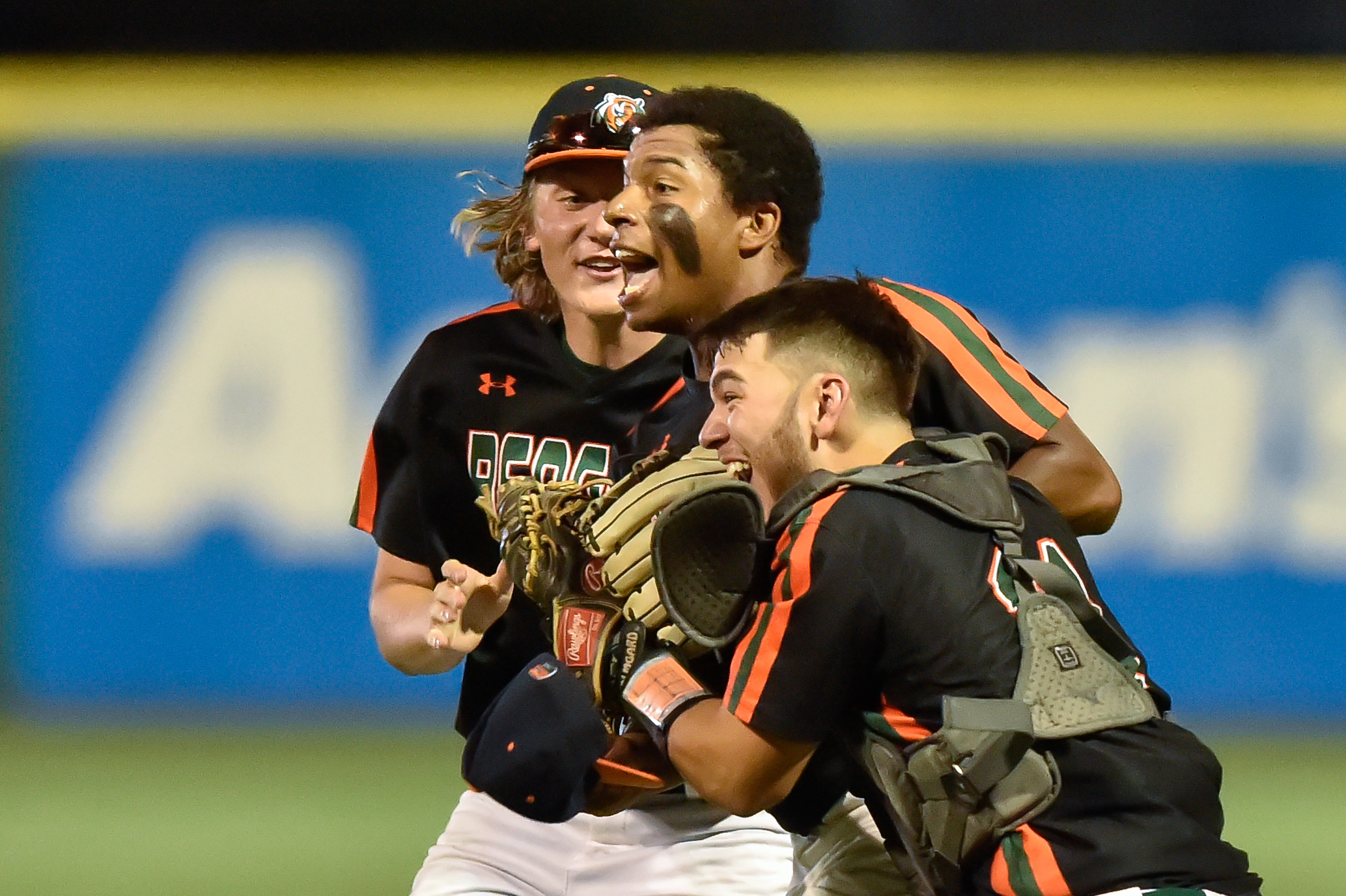 Plainfield East players celebrate winning the IHSA 4A State Title game against Lake Park.