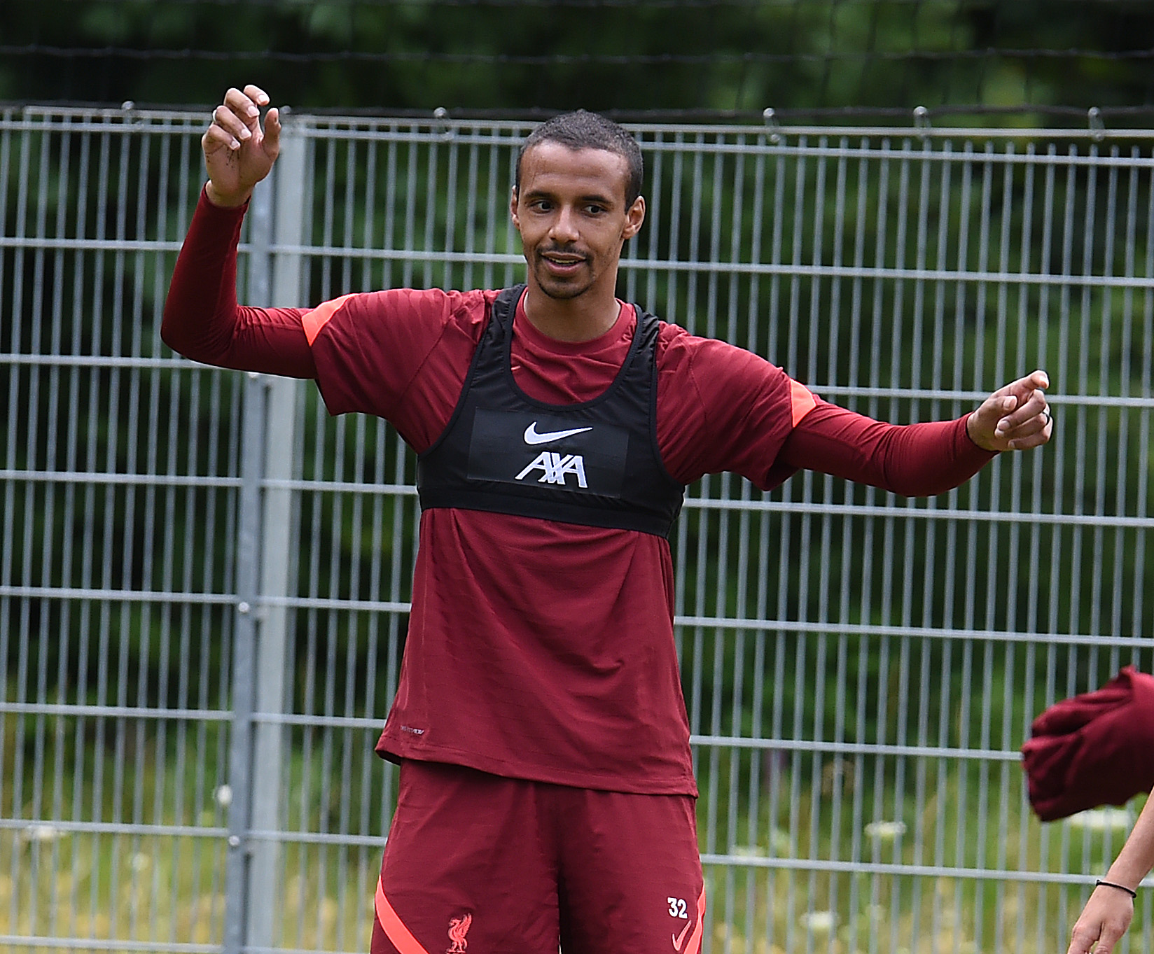 Joël Matip of Liverpool during a training session on July 15, 2021 in Austria.