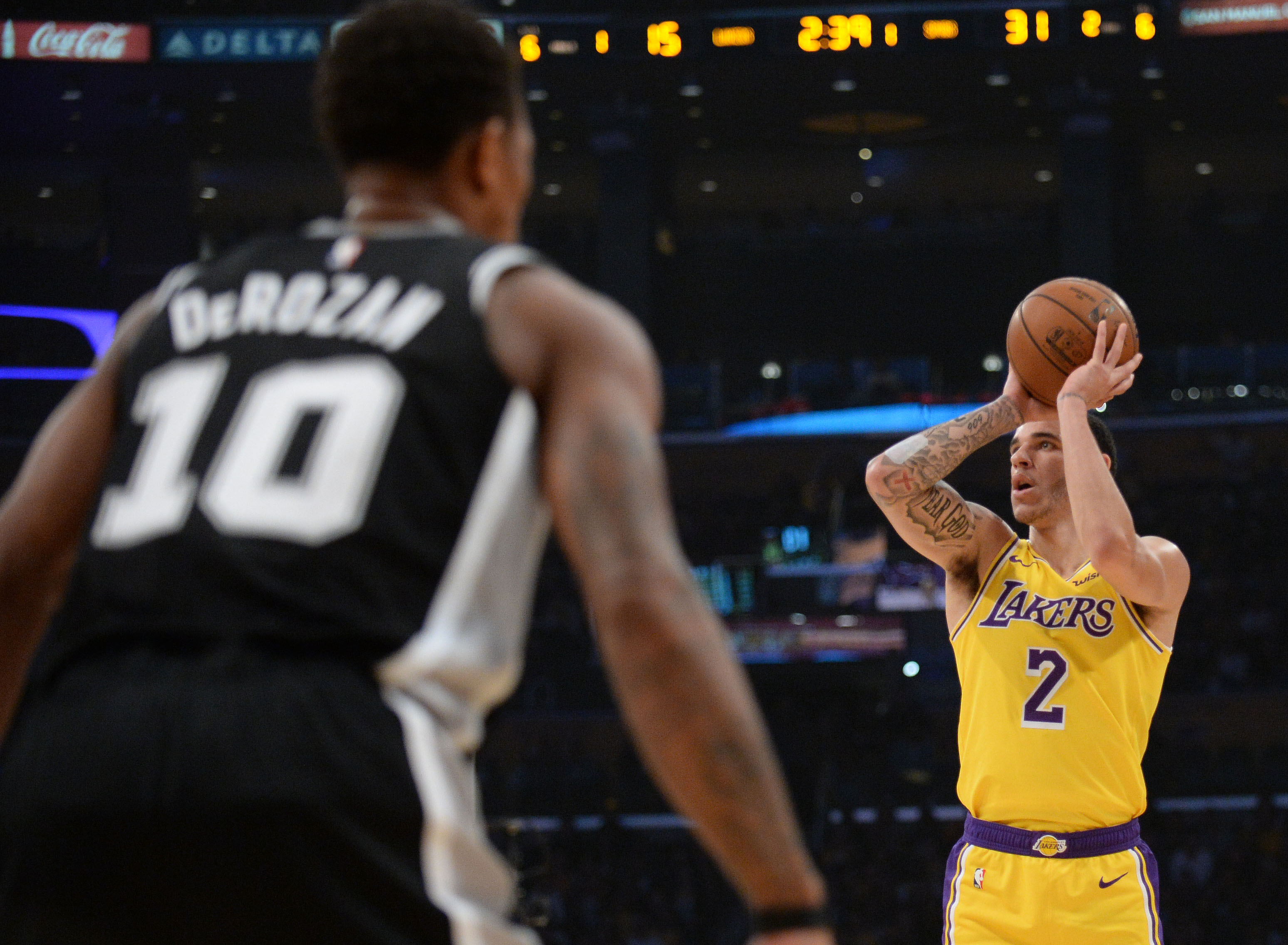NBA: San Antonio Spurs at Los Angeles Lakers