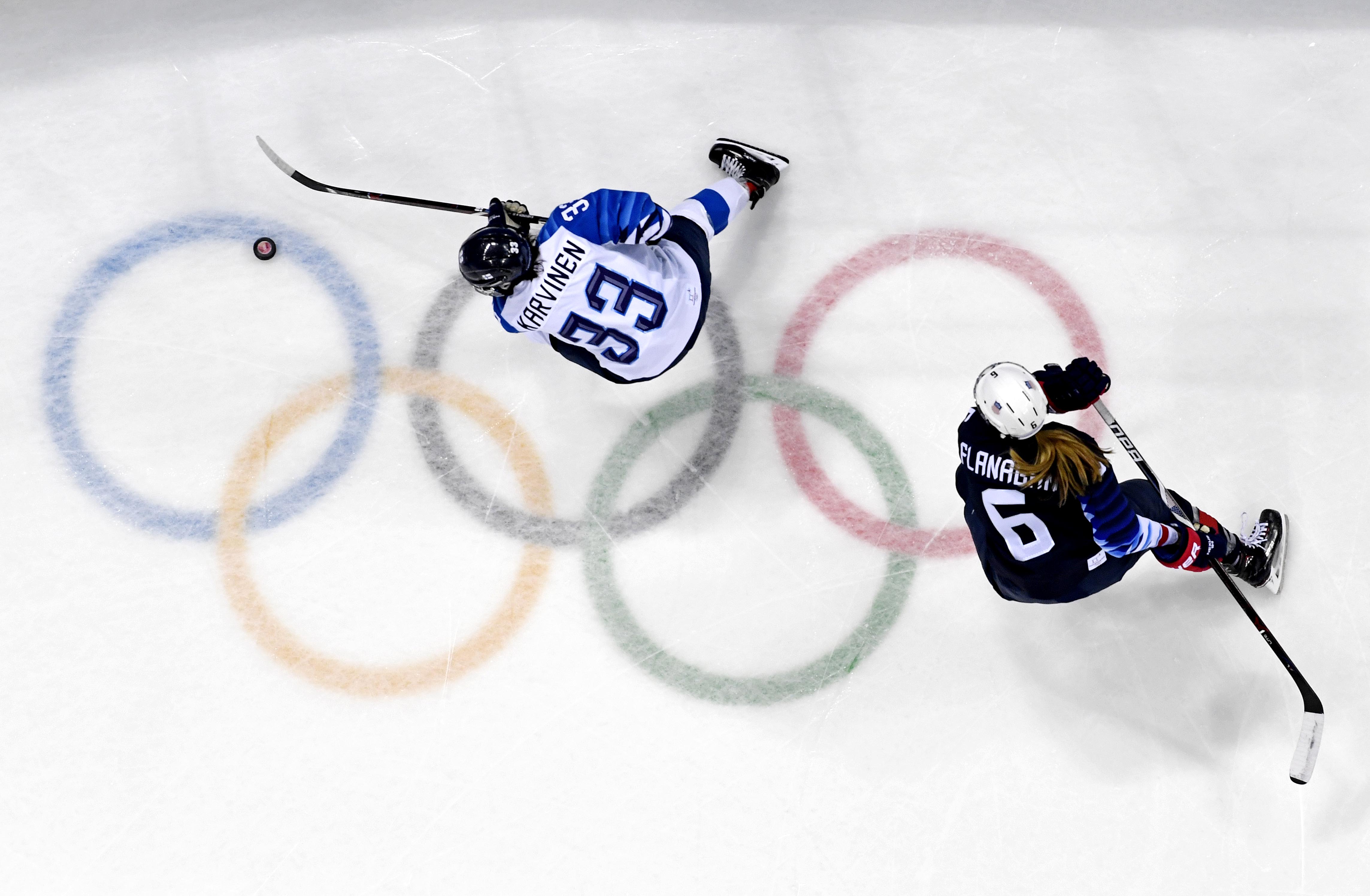 Olympics: Ice Hockey-Women Team Semifinal - USA-FIN