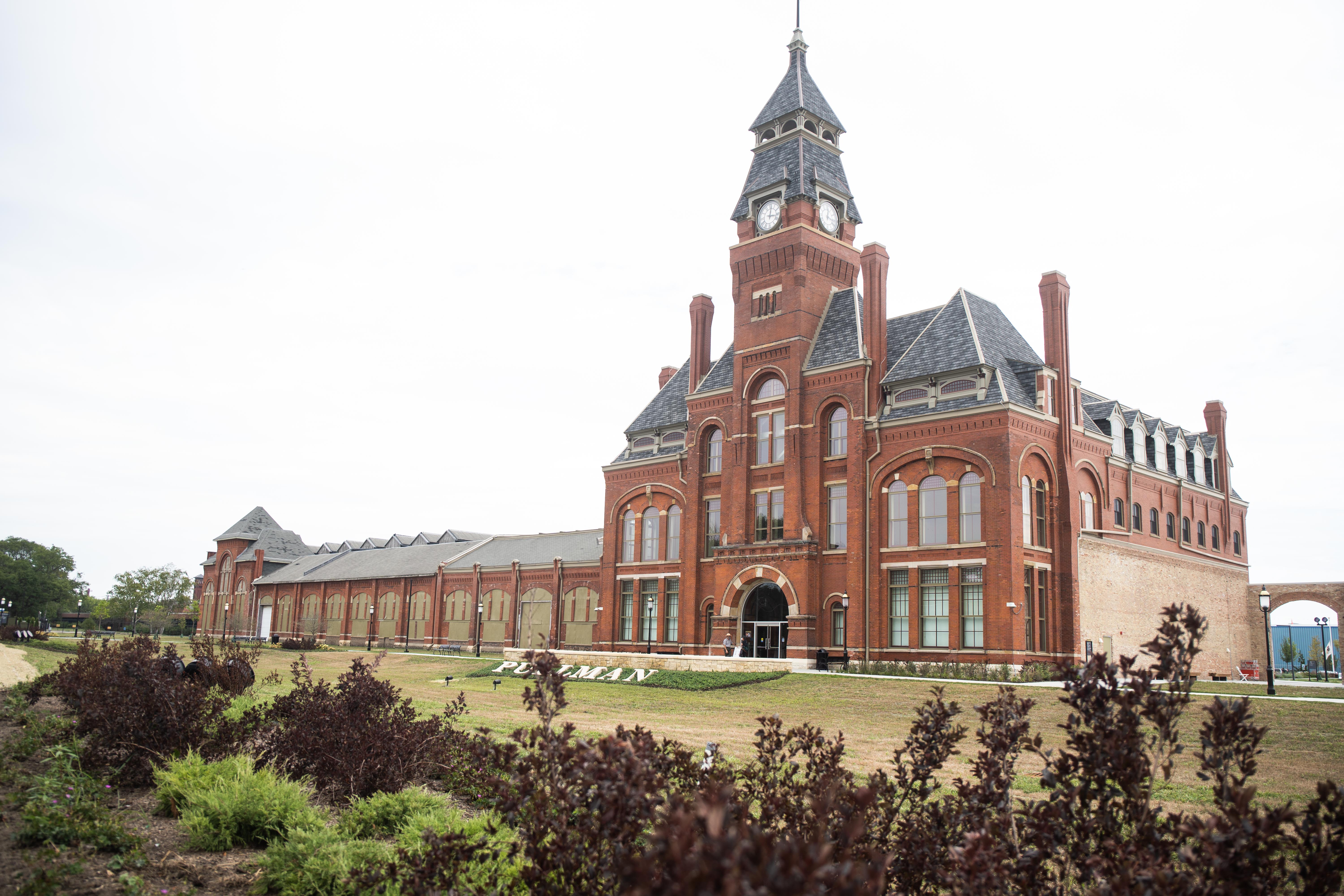 The new Pullman National Monument Visitor Center before the grand opening of the Pullman National Monument Visitor Center and Pullman State Historic Site Factory Grounds in the Pullman neighborhood, Friday morning, Sept. 3, 2021. 