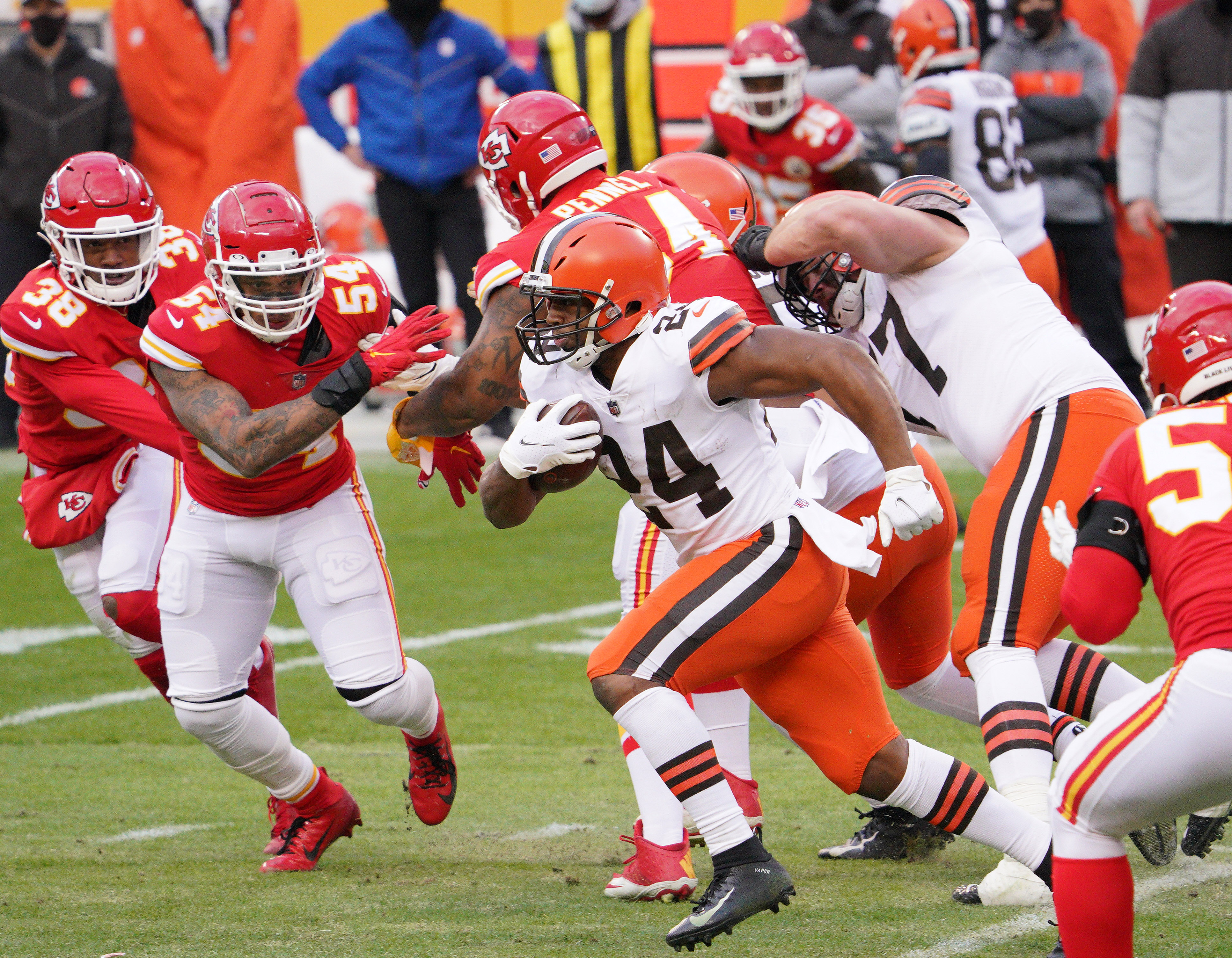NFL: AFC Divisional Round-Cleveland Browns at Kansas City Chiefs