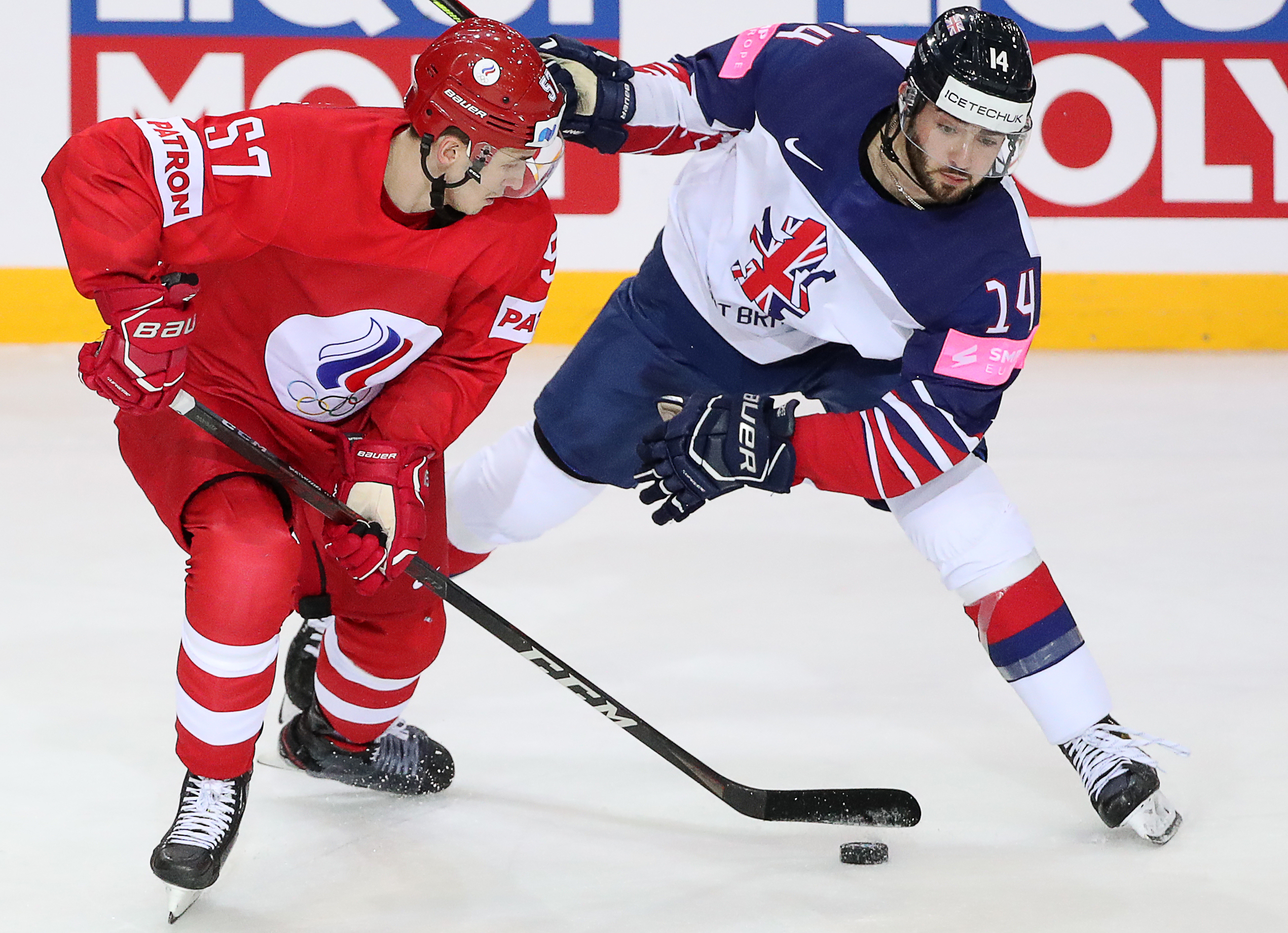 2021 IIHF World Championship, Group A: Great Britain vs Russia