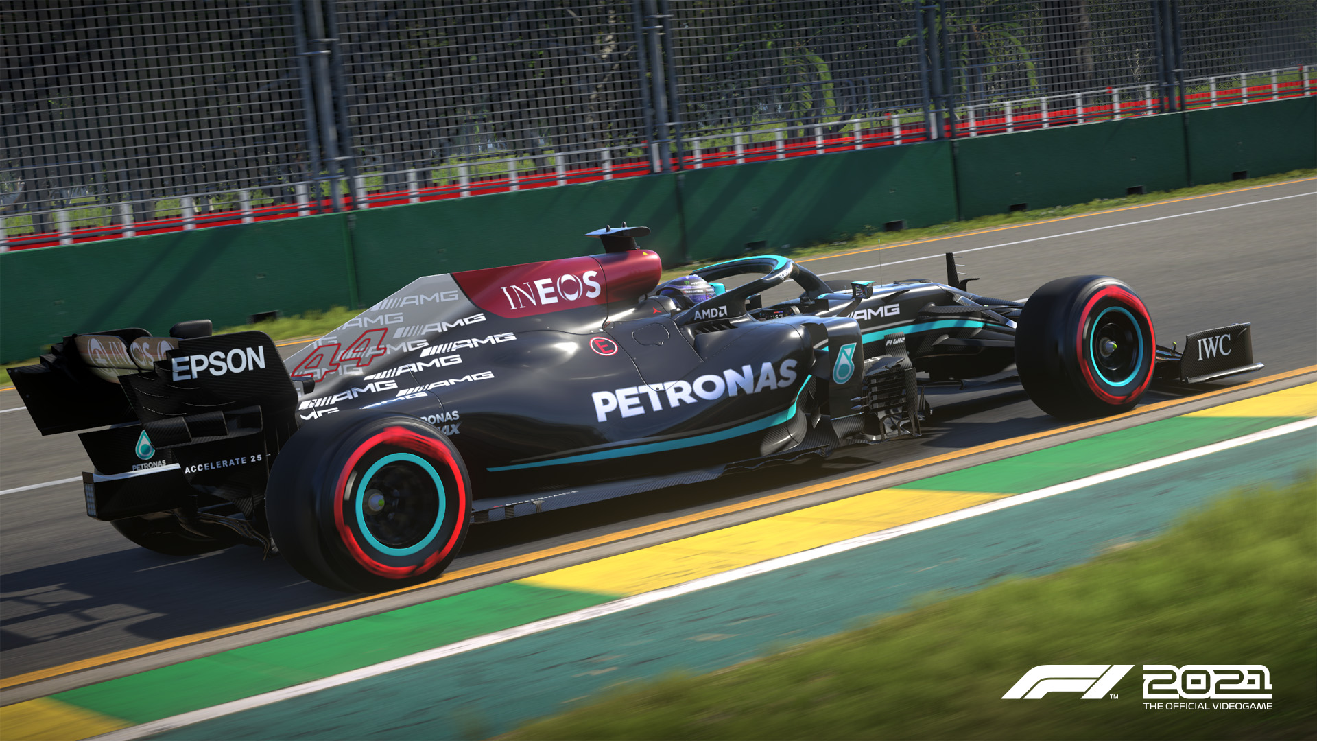F1 world champion Lewis Hamilton’s Mercedes at Australia in F1 2021