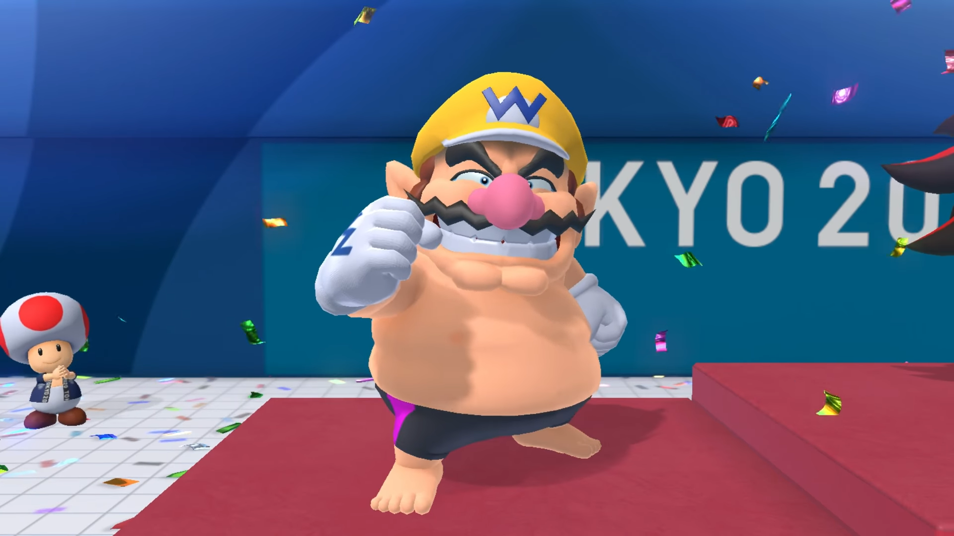 wario celebrating after a big win