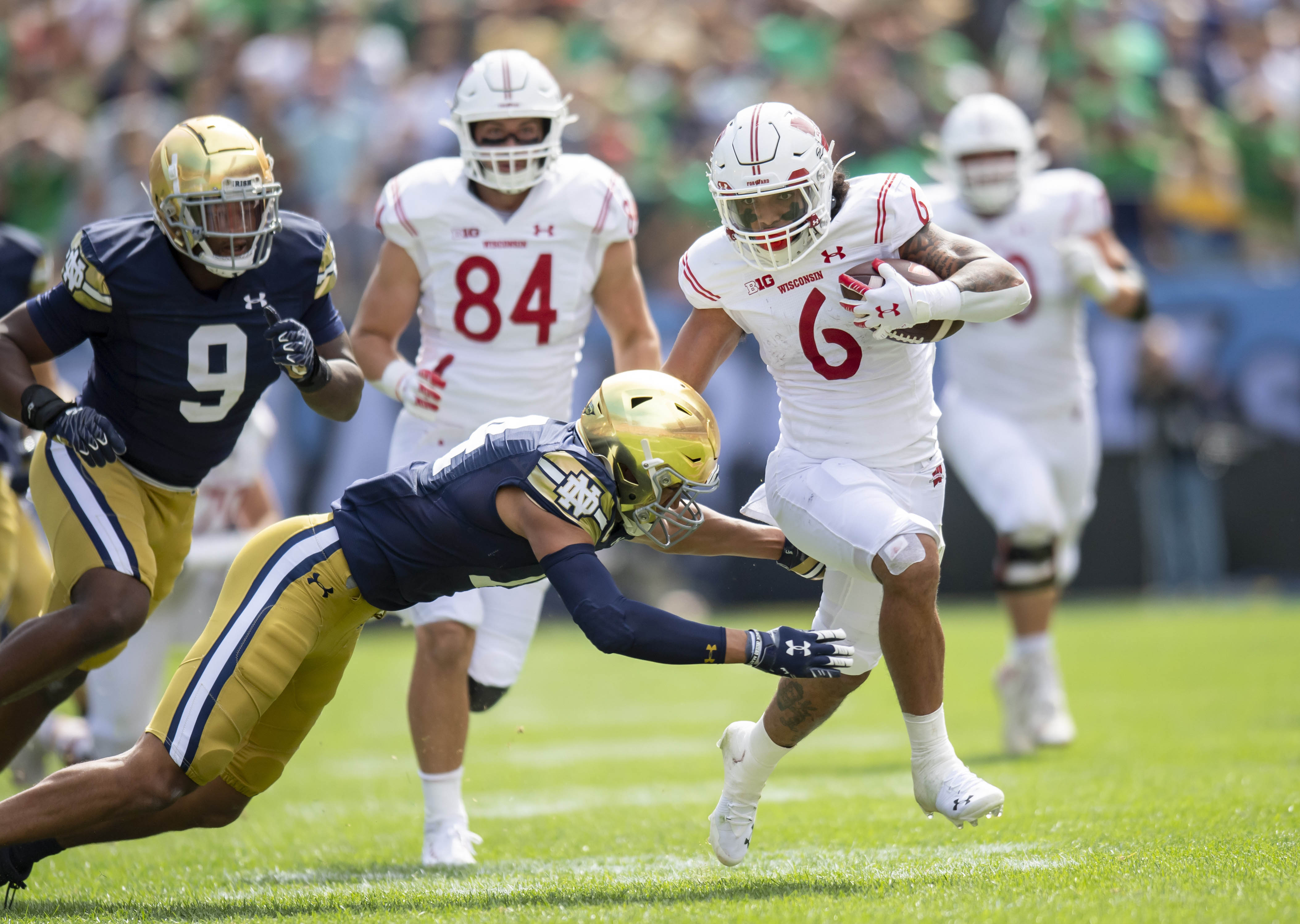 NCAA Football: Notre Dame at Wisconsin
