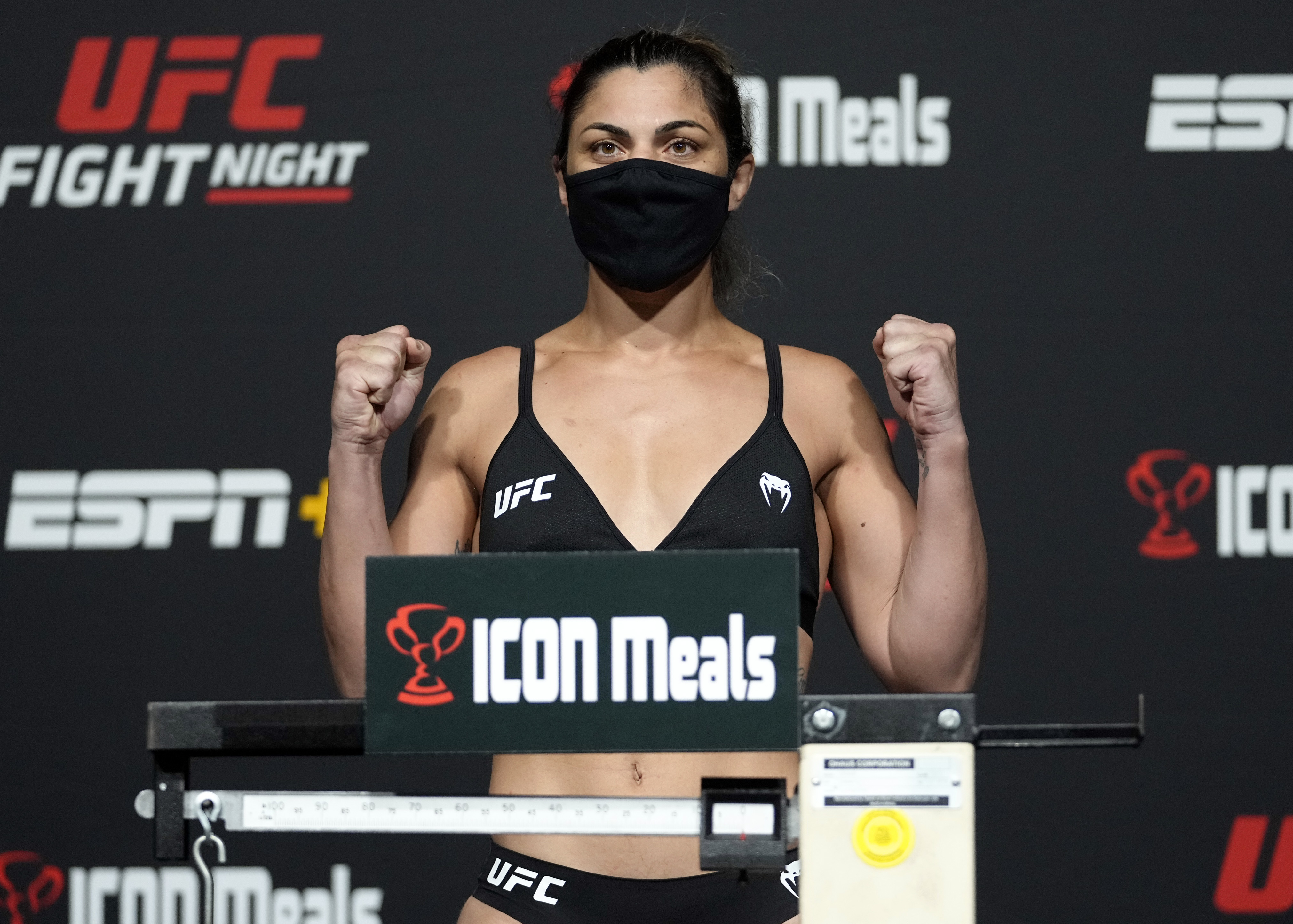 Bethe Correia weighing in for UFC Vegas 38.