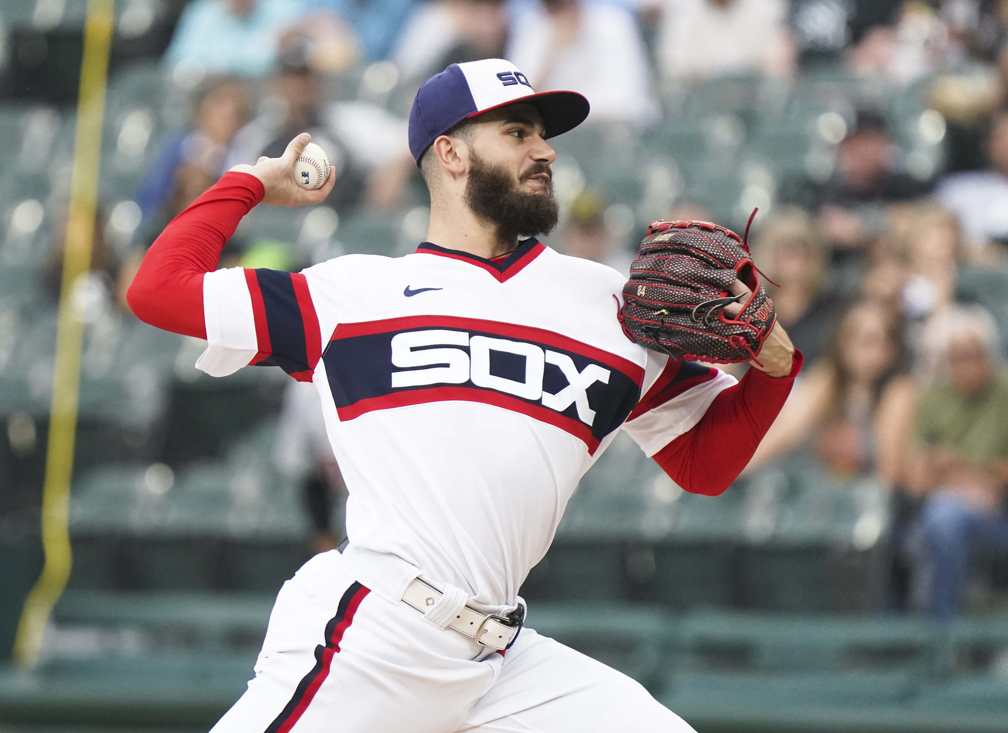 White Sox right-hander Dylan Cease had 226 strikeouts this season, ranking seventh in the majors and second in the American League (Blue Jays’ Robbie Ray, 248).