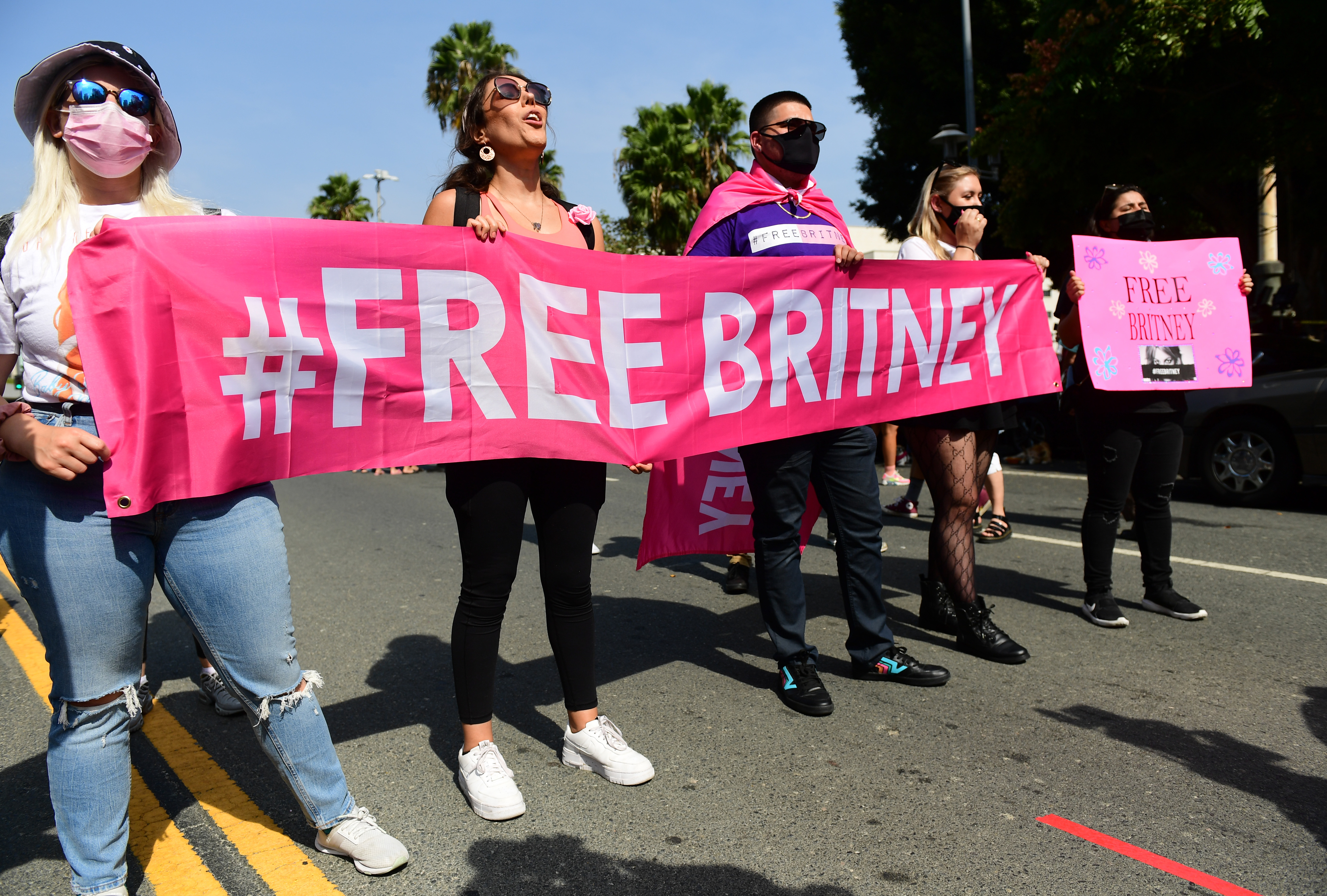 #FreeBritney Rally In Los Angeles