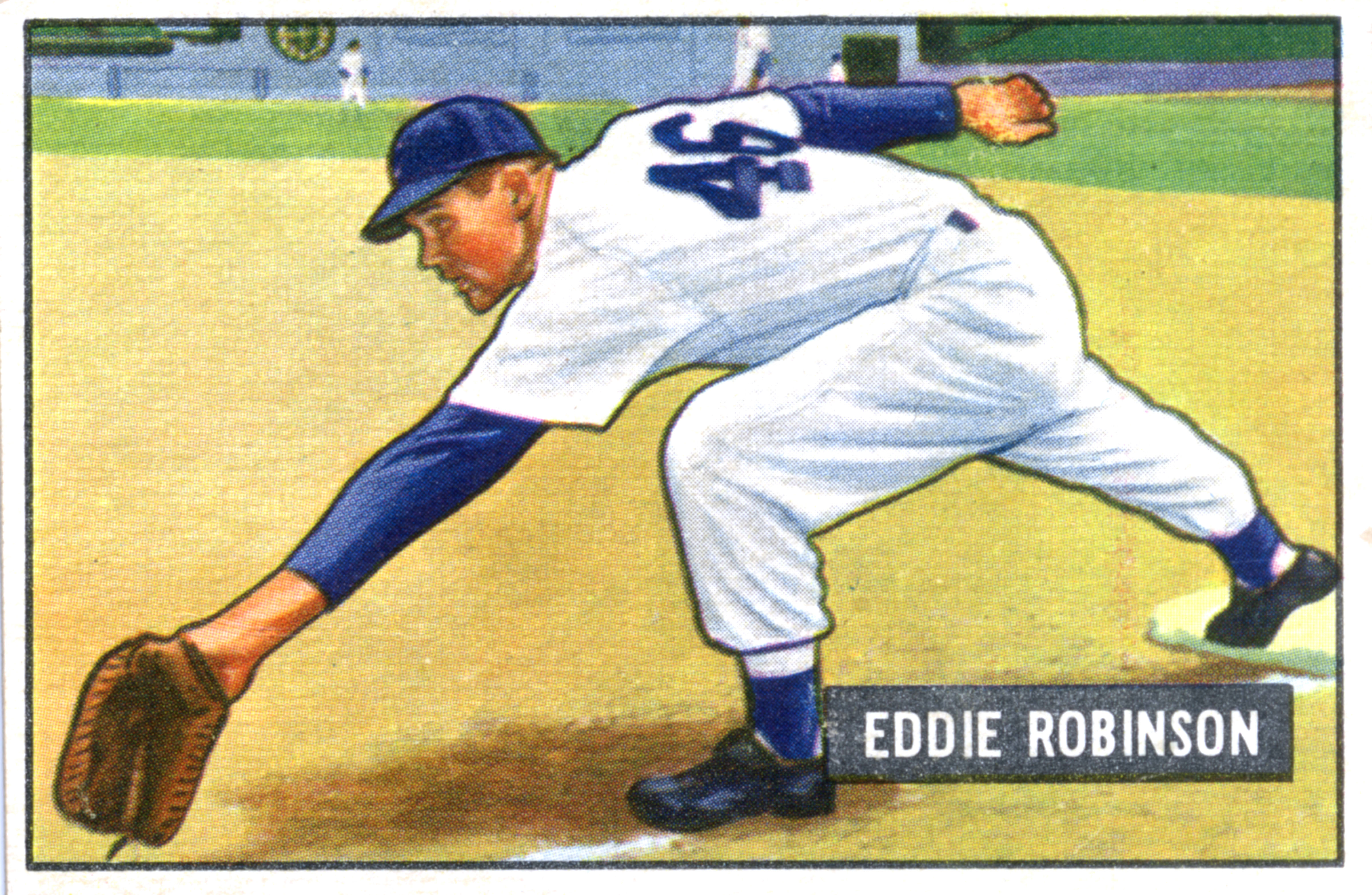 Baseball Card Of Eddie Robinson