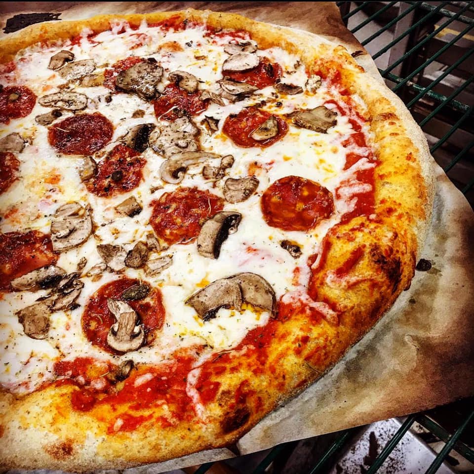 Most pizzas, including the pepperoni and mushroom, served at La Calavera in Kirkwood can be made with gluten-free crusts. 