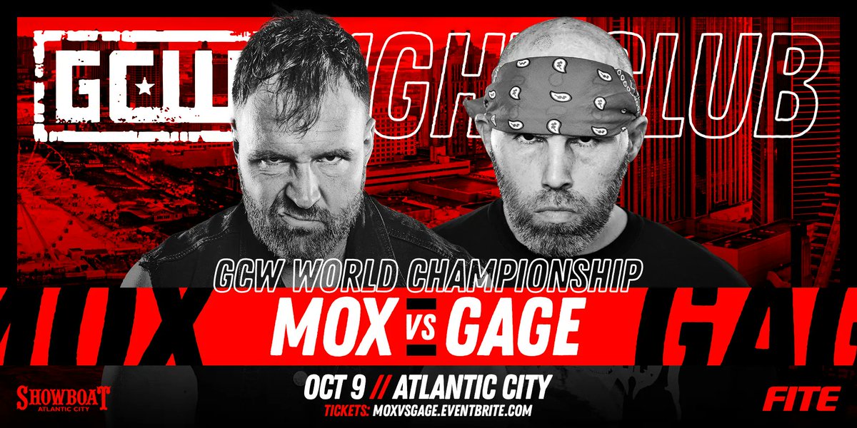 Match graphic for Jon Moxley vs. Nick Gage