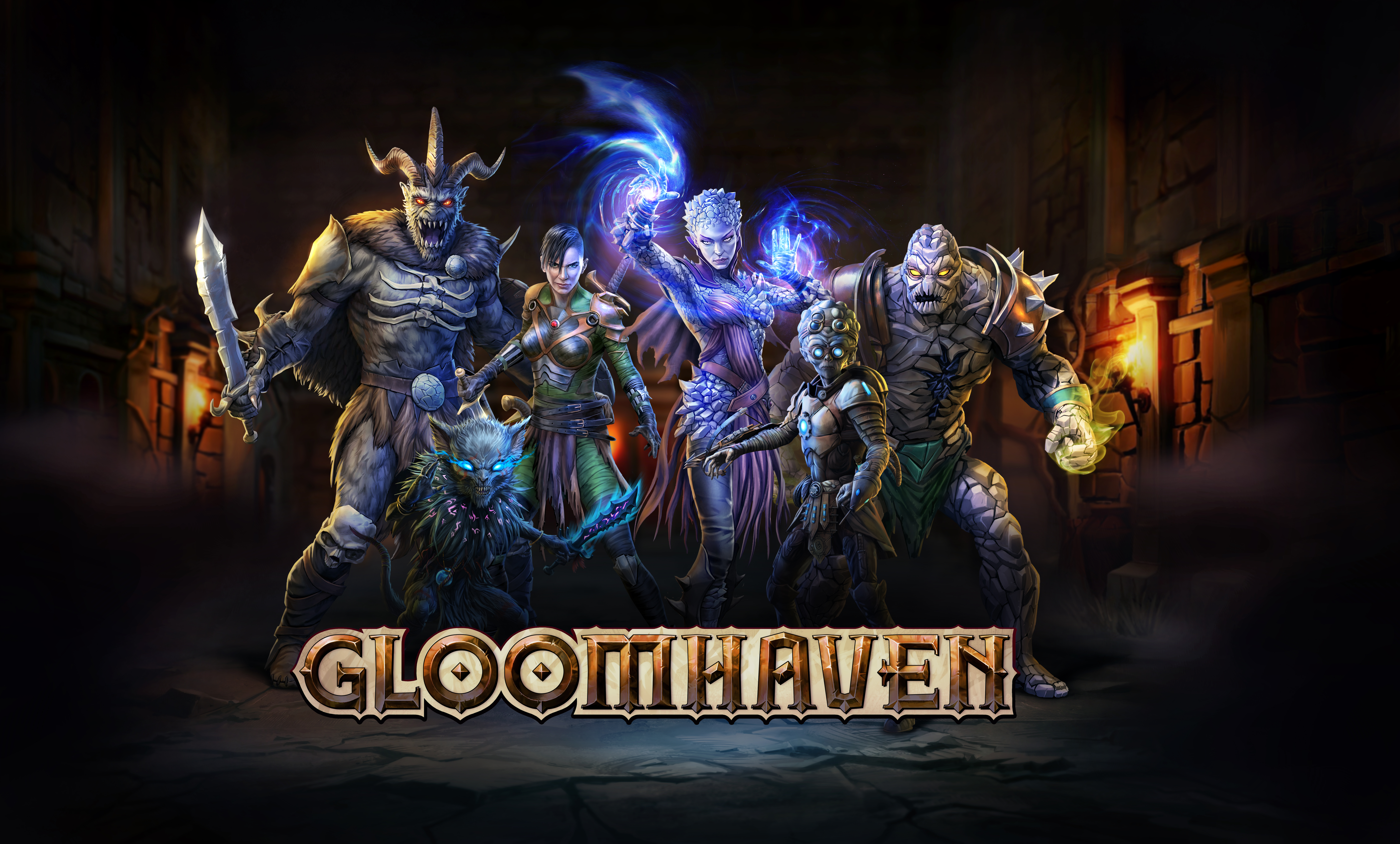 Several of Gloomhaven digital’s mercenaries