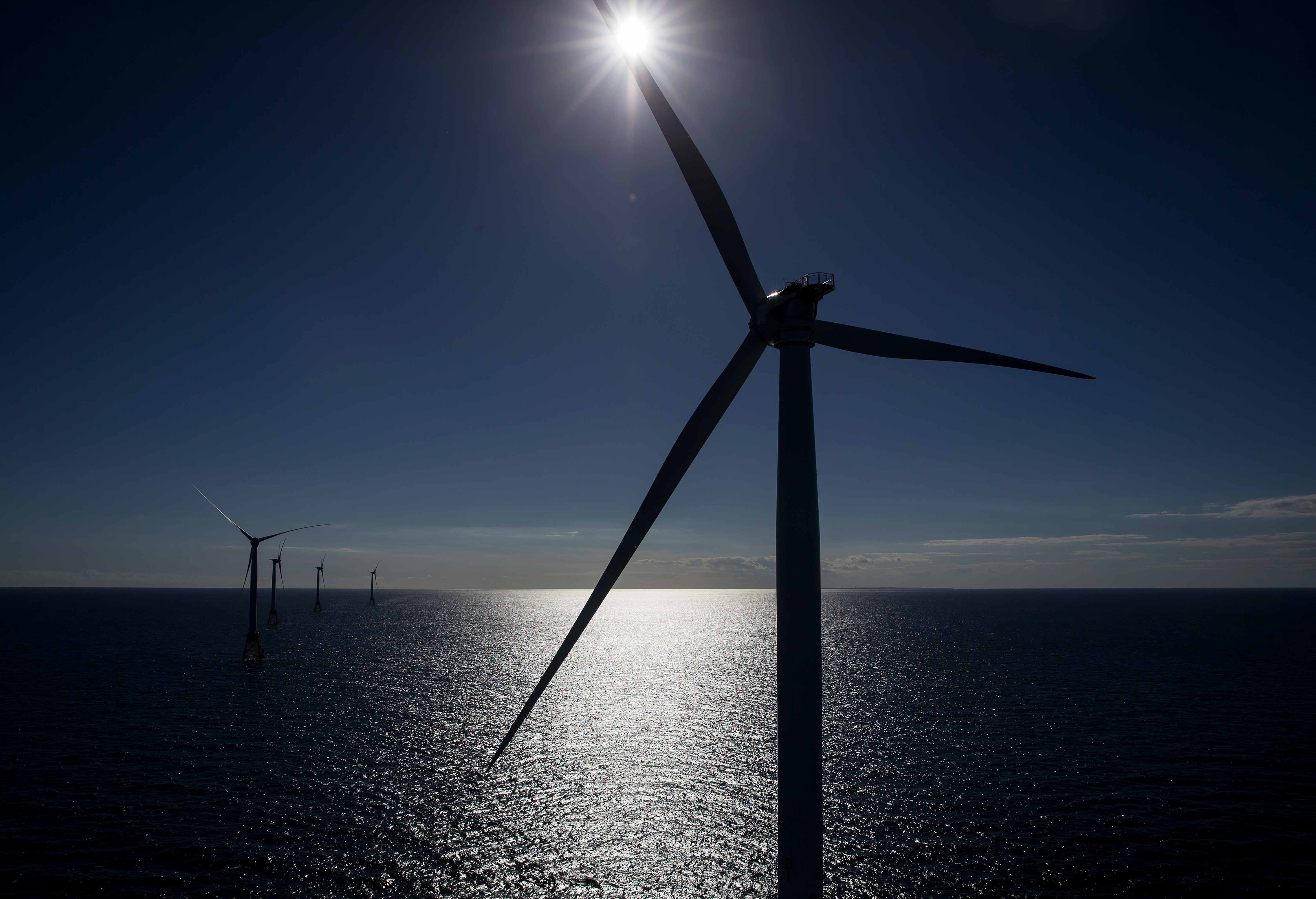 Views Of General Electric Co.’s First U.S. Offshore Wind Farm