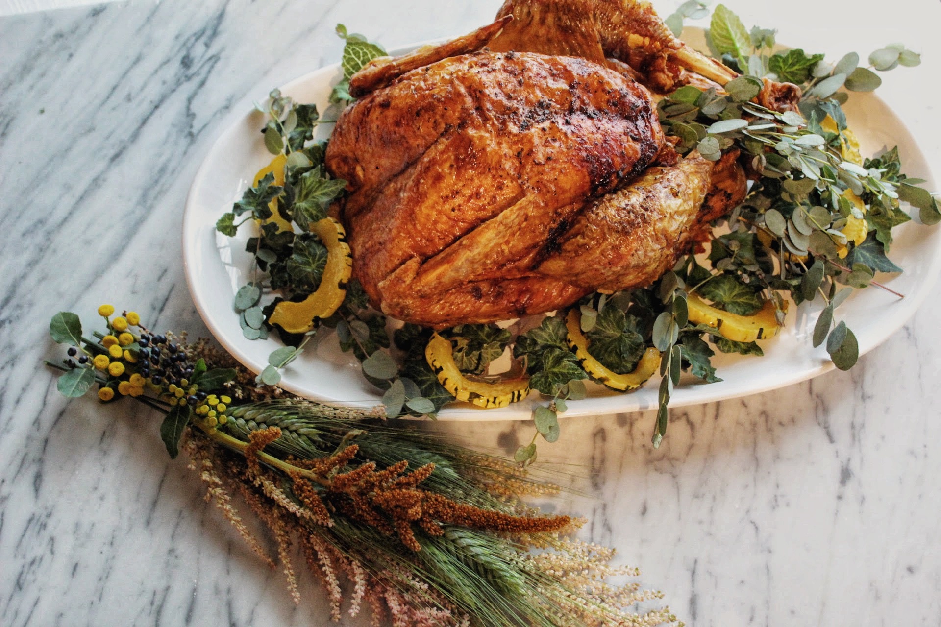 A picture of a slow-roasted Green Circle Farm turkey from RPM Italian.