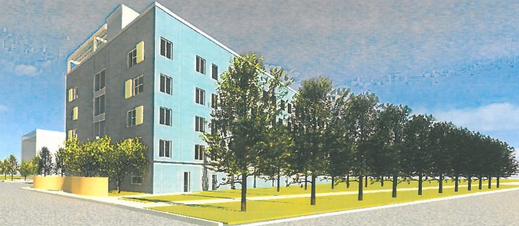 A rendering of senior housing planned at 9619-45 S. Cottage Grove Ave.