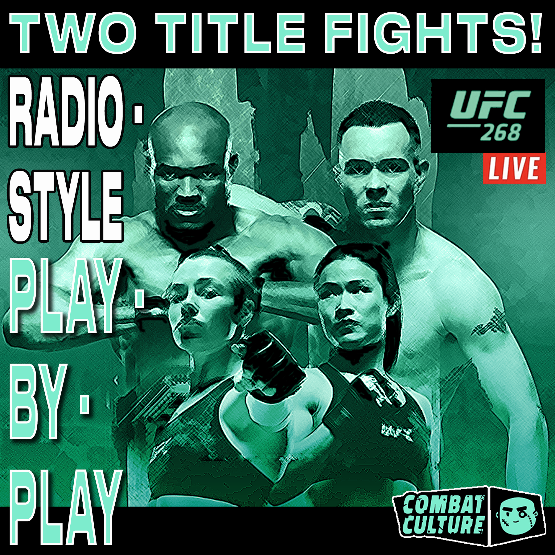 UFC 268, Radio-Style Commentary, UFC Play-by-Play, UFC 268 Radio-Style PBP Live Commentary, Usman vs. Covington 2, Namajunas vs Zhang 2, UFC Podcast, MMA Podcast, Matt Ryan, Shakiel Mahjouri, Combat Culture YT,