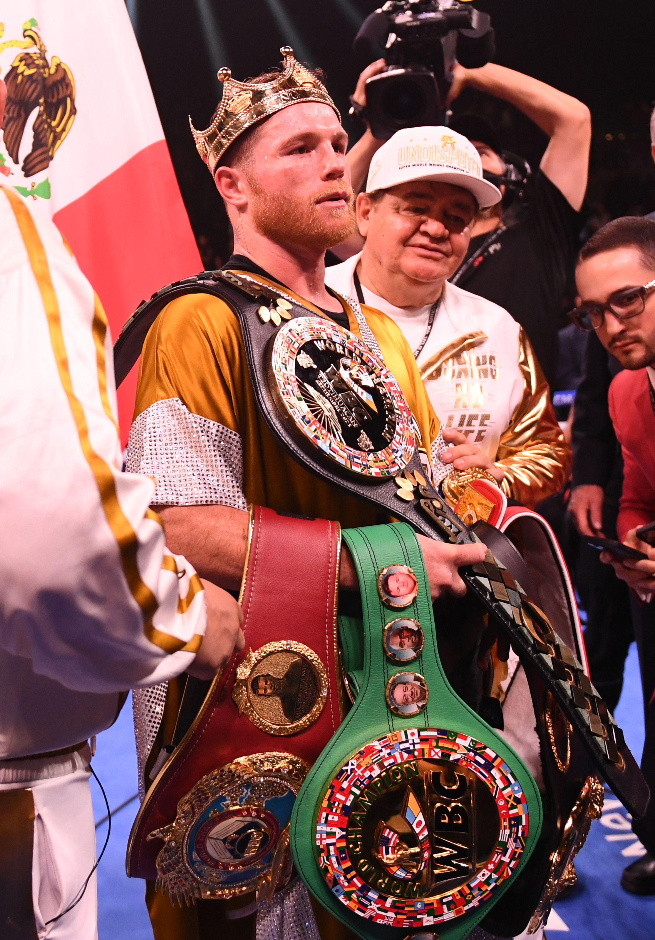 Canelo Alvarez is clearly the top man at 168, and still has his P4P case, too