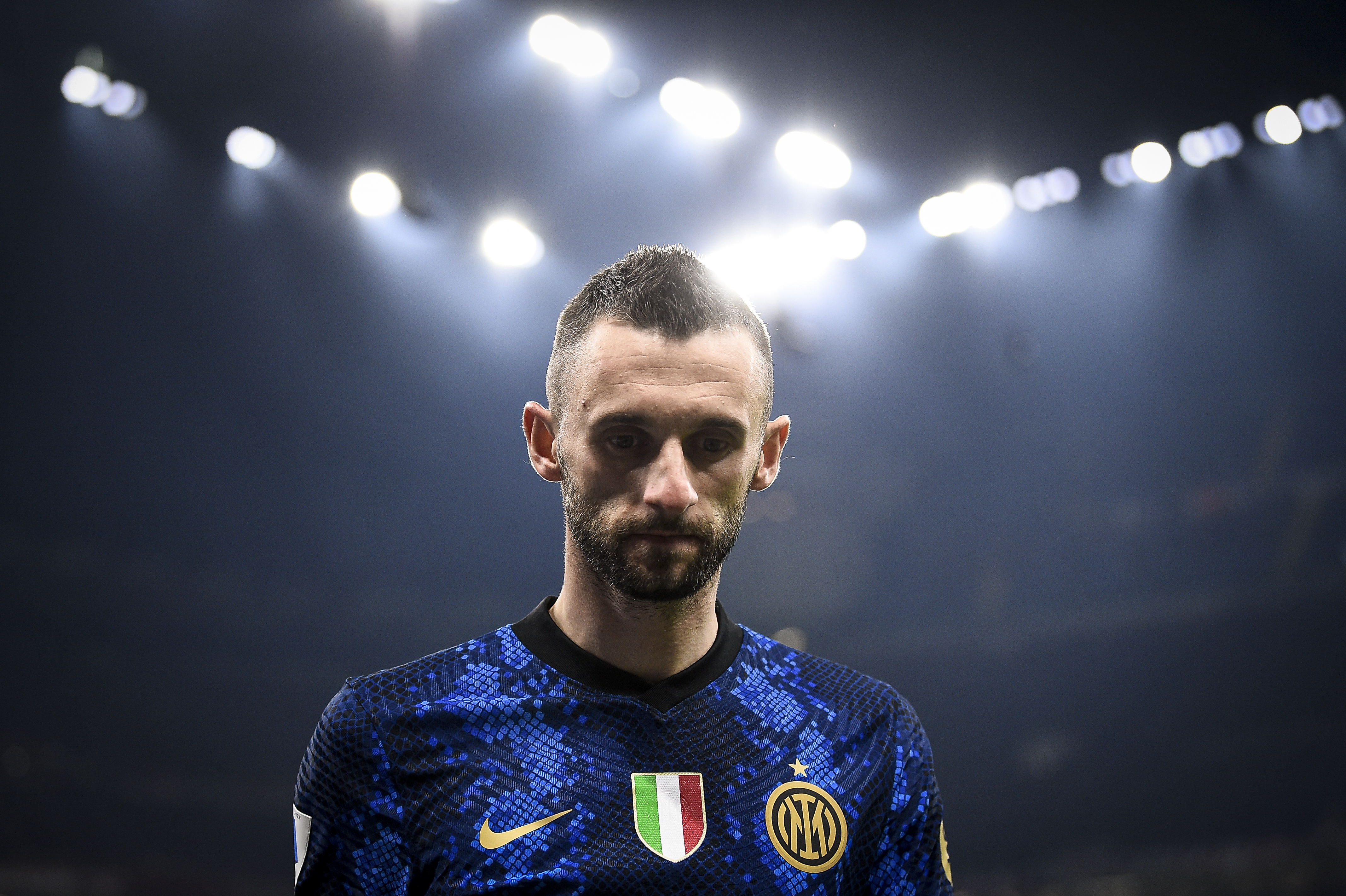 Marcelo Brozovic of FC Internazionale looks on during the...