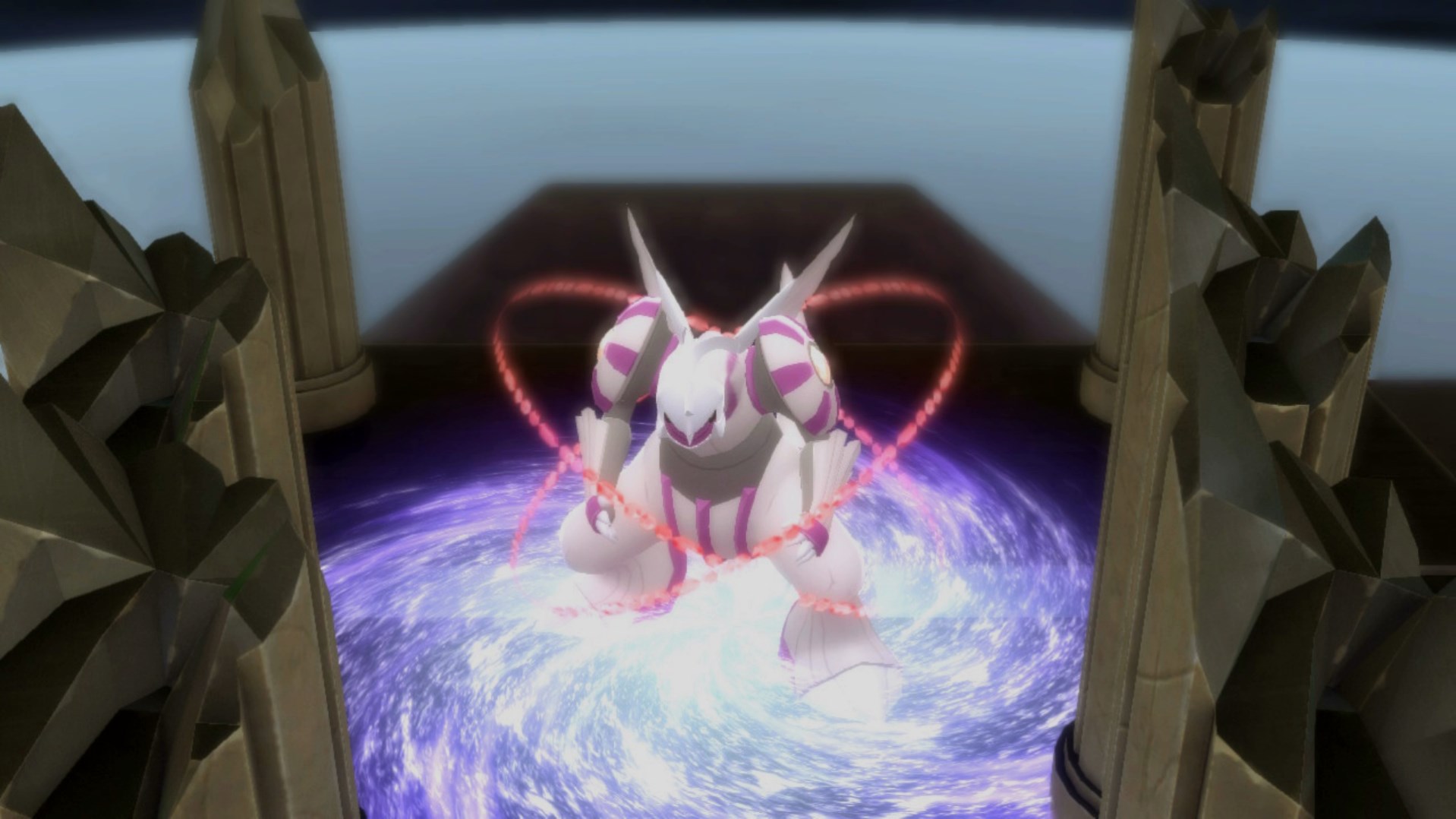 Palkia as it appears in Pokémon Brilliant Diamond and Shining Pearl