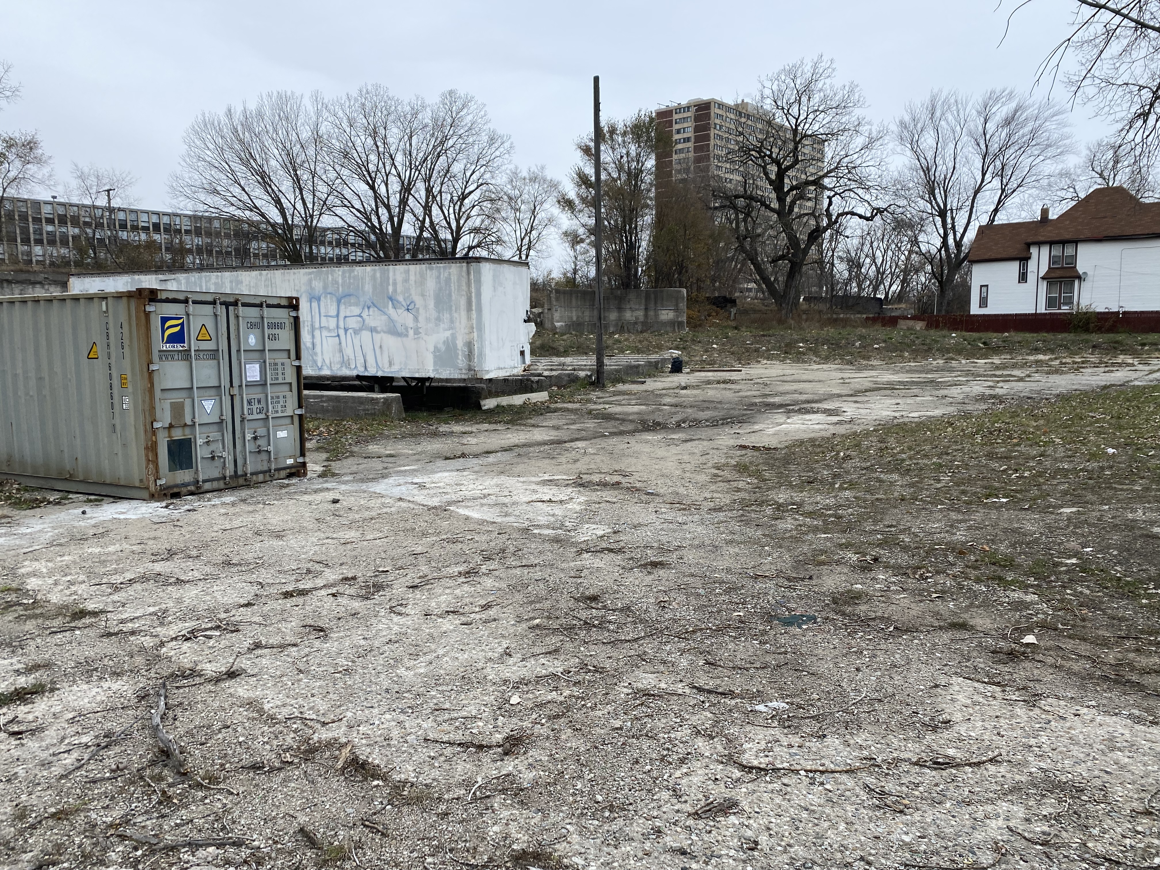 Where three train containers once stood in an empty Englewood lot now only stand two. The third, filled with an estimated $50,000 worth of toys, jewelry, clothes and other donations, was stolen sometime before 1 p.m. Saturday, Nov. 27, 2021.