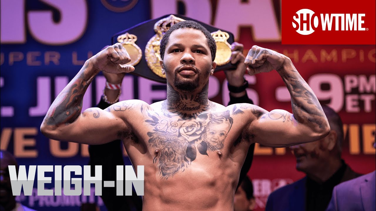 Gervonta Davis and Isaac Cruz hit the scales today for Sunday night’s PPV.