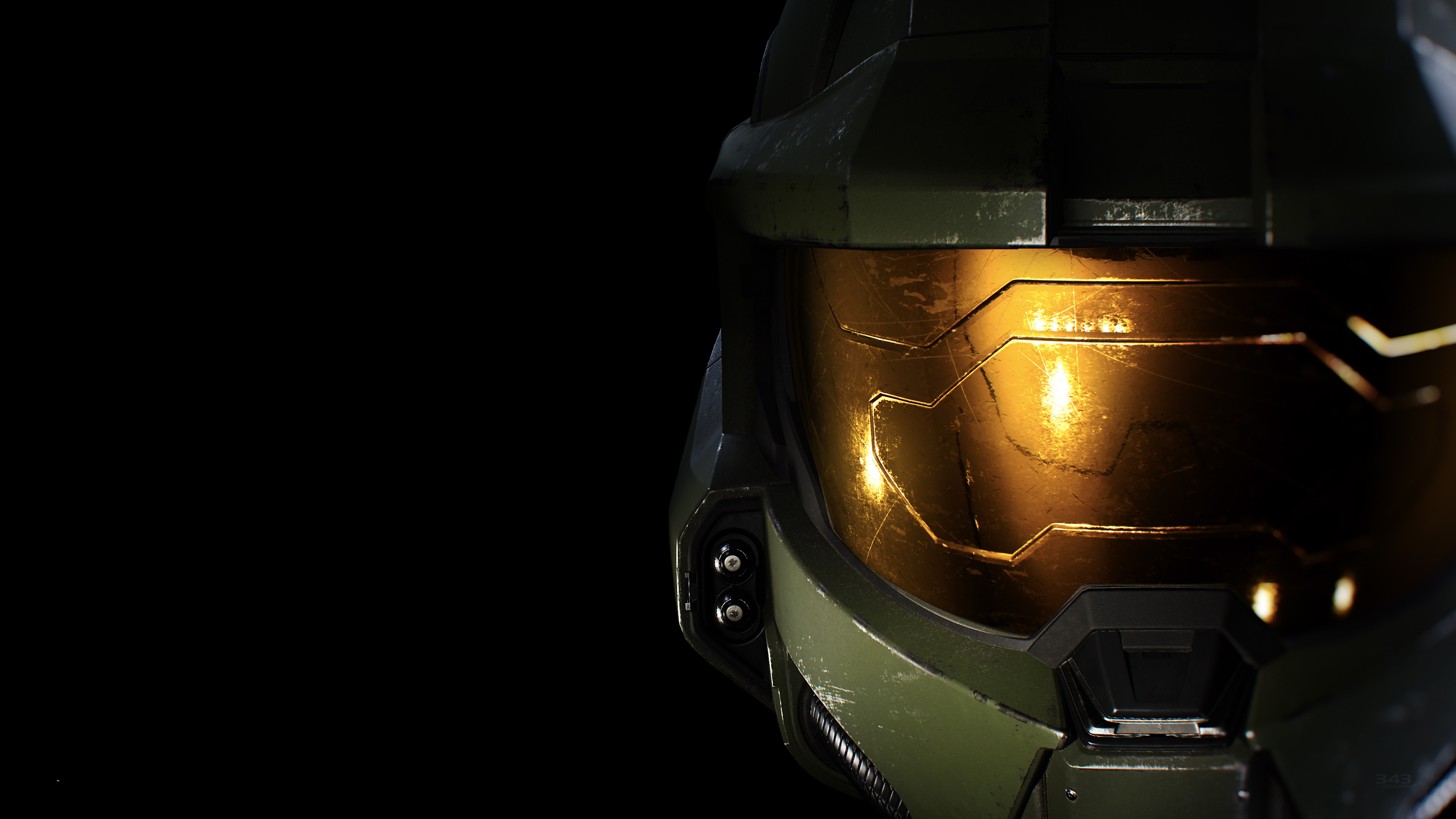 A render of Master Chief’s helmet from Halo Infinite