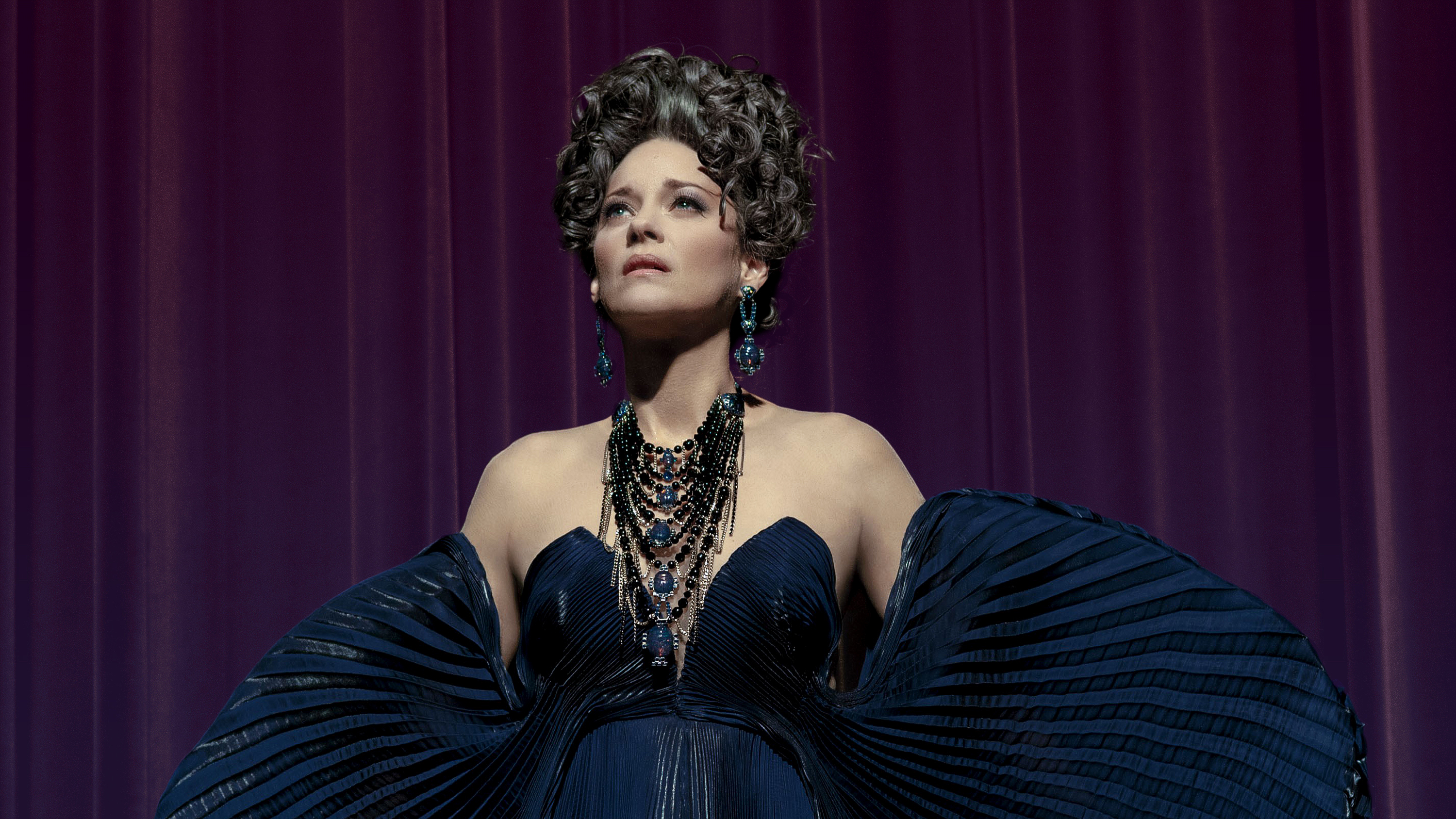 Actress Marion Cotillard on stage in the movie Annette