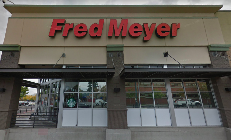 An image of the exterior of a Fred Meyer on Interstate Avenue