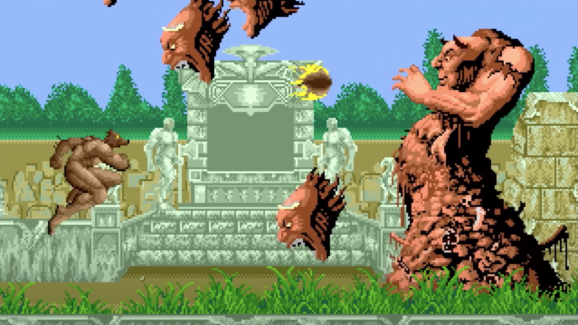 The Sega Genesis version of Altered Beast