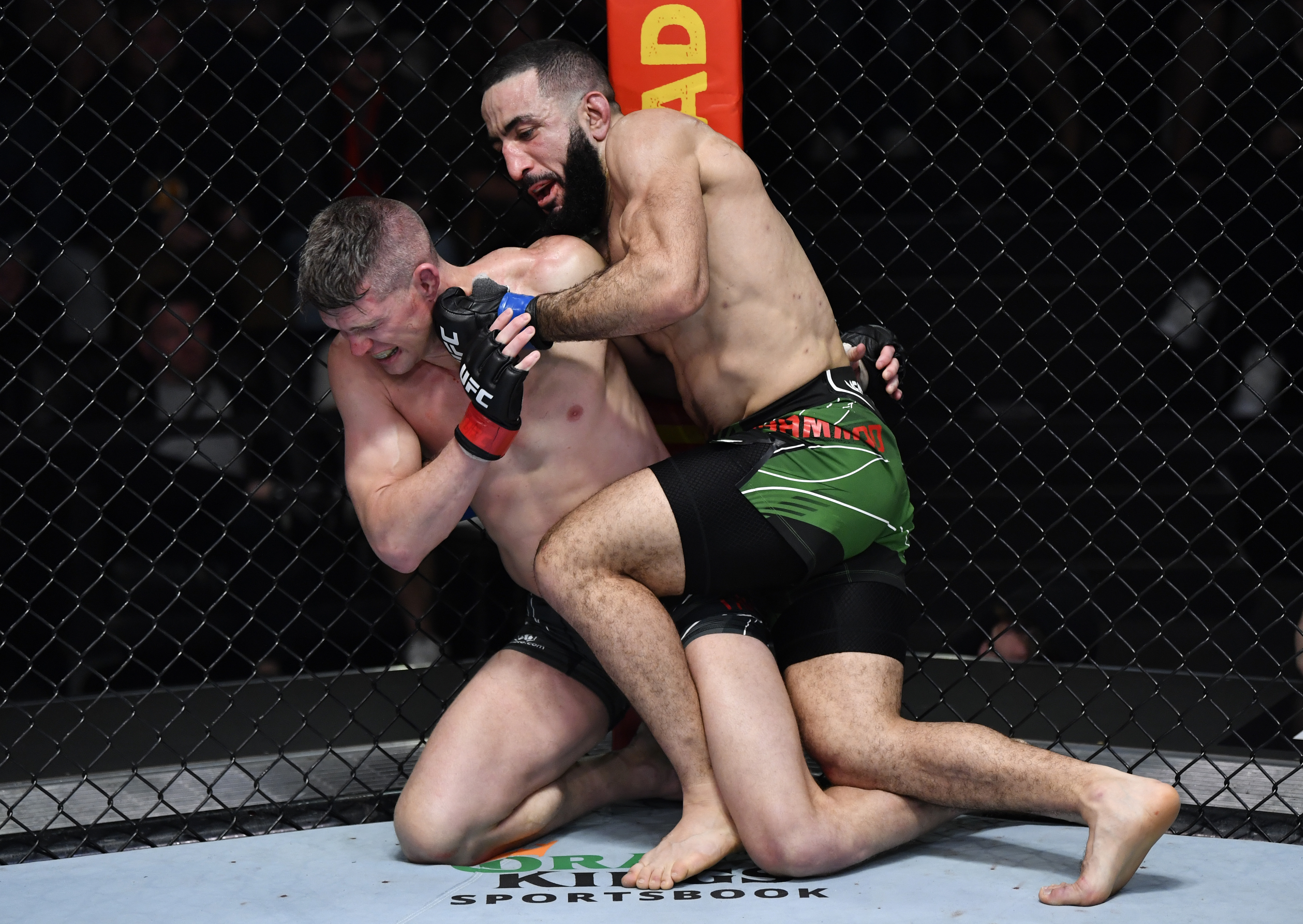 Belal Muhammad won a unanimous decision over Stephen Thompson in the UFC Vegas 45 co-main event 