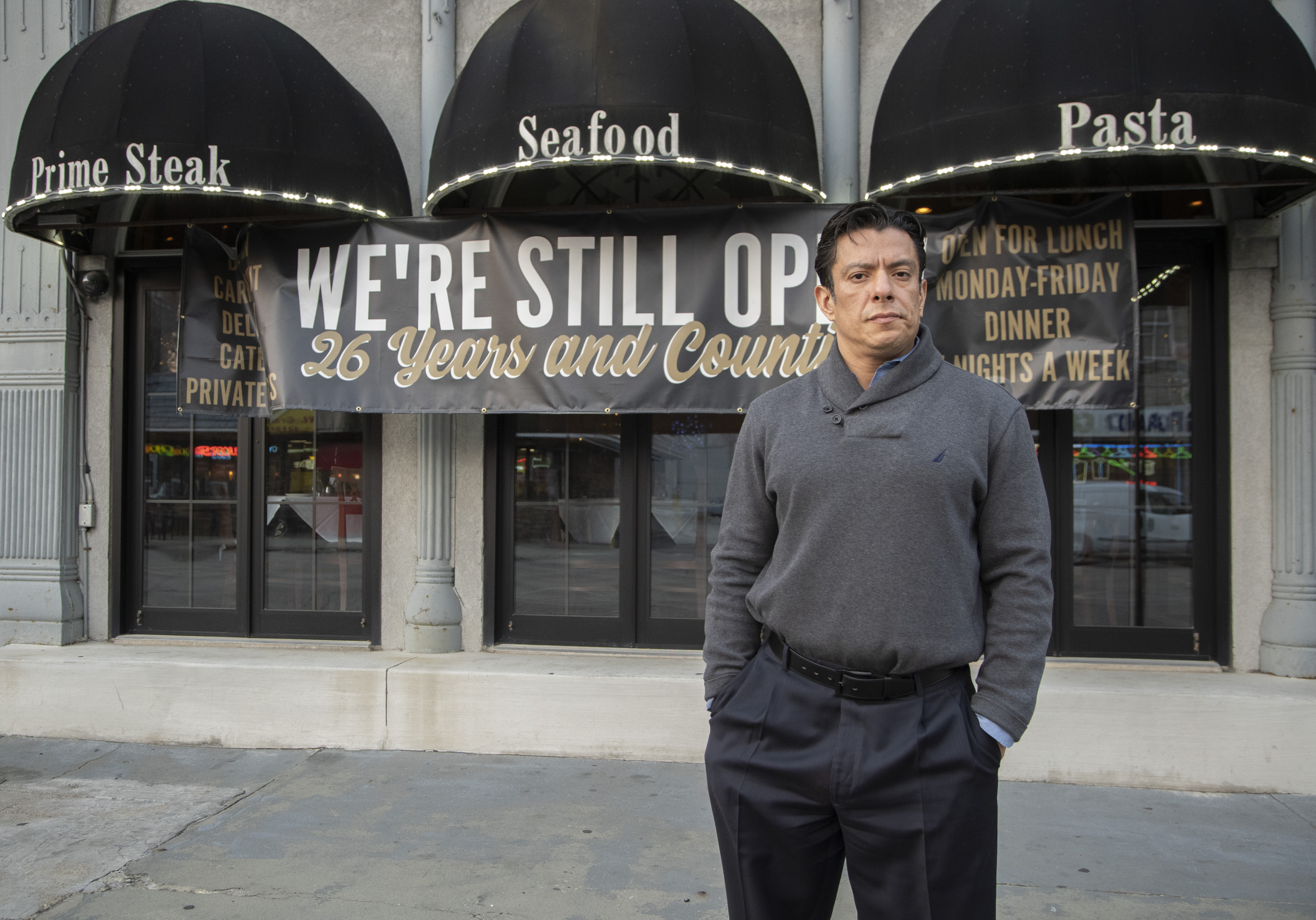 Ramon Aguirre, owner of Bella Notte Ristorante in West Town, said the new vaccine mandate for diners is another hardship for restaurants. “It puts us in a tough spot trying to police our customers,” Aguirre said. 