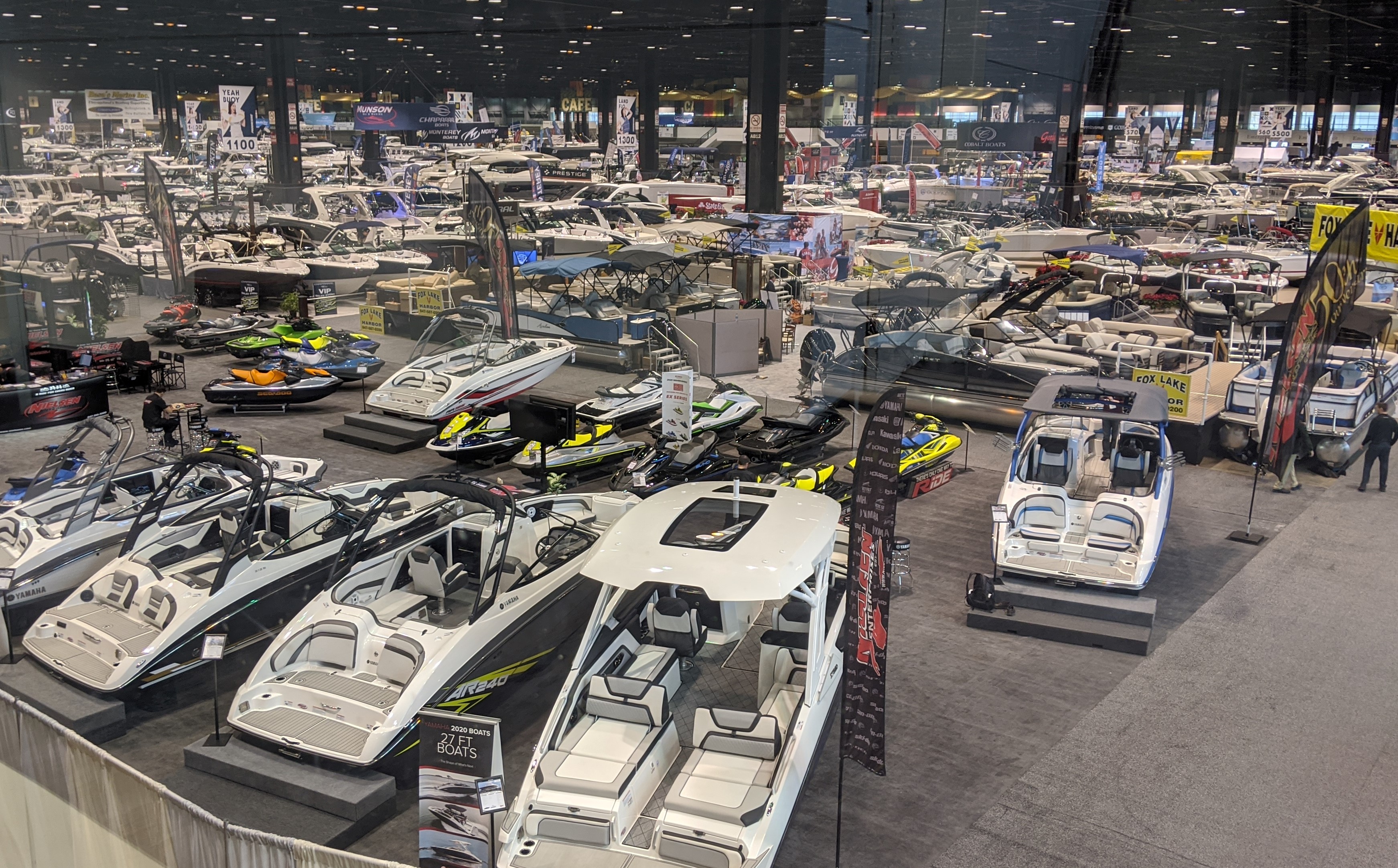 The Chicago Boat Show, shown in January 2020, was the first Chicago-area show to announce this fall that it was canceled for 2022. Credit: Dale Bowman