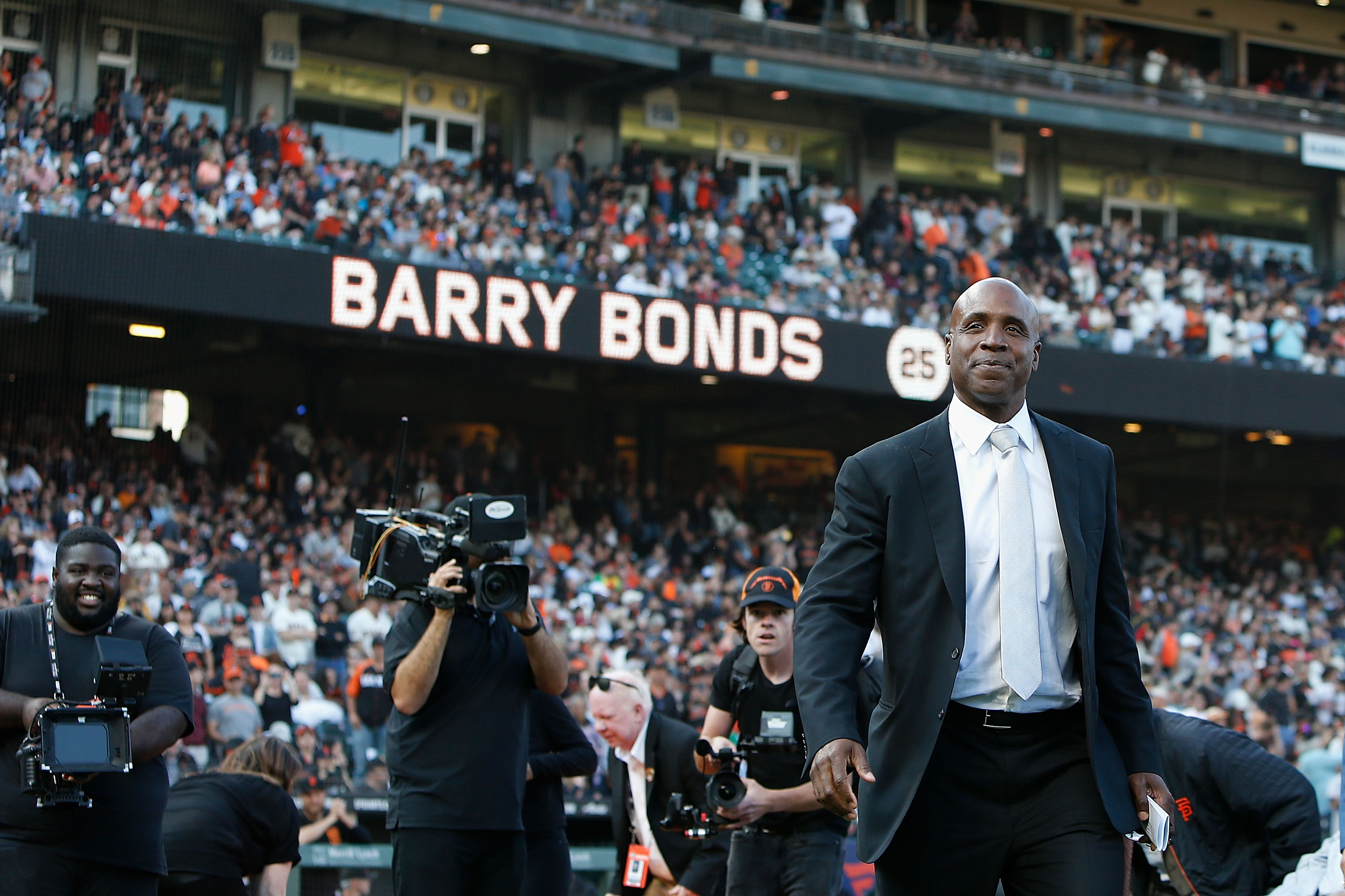 Barry Bonds San Francisco Giants Number 25 Retirement Ceremony