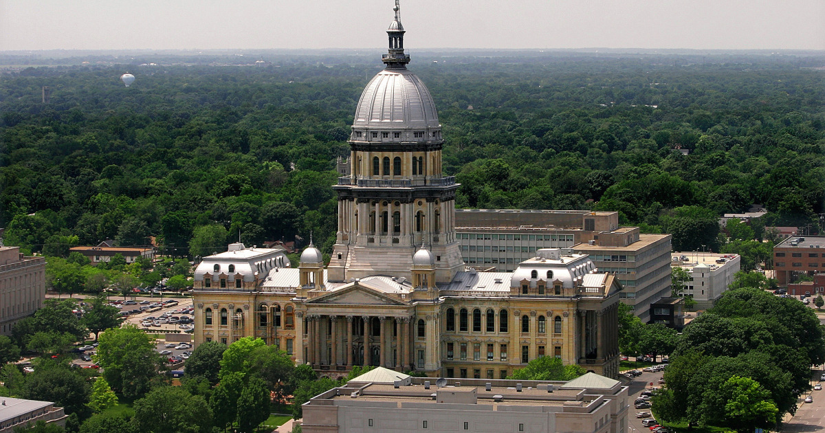 The Illinois State Capitol.