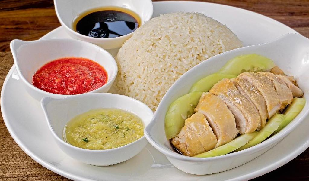 Hainan chicken and rice at Ipoh Kopitiam.