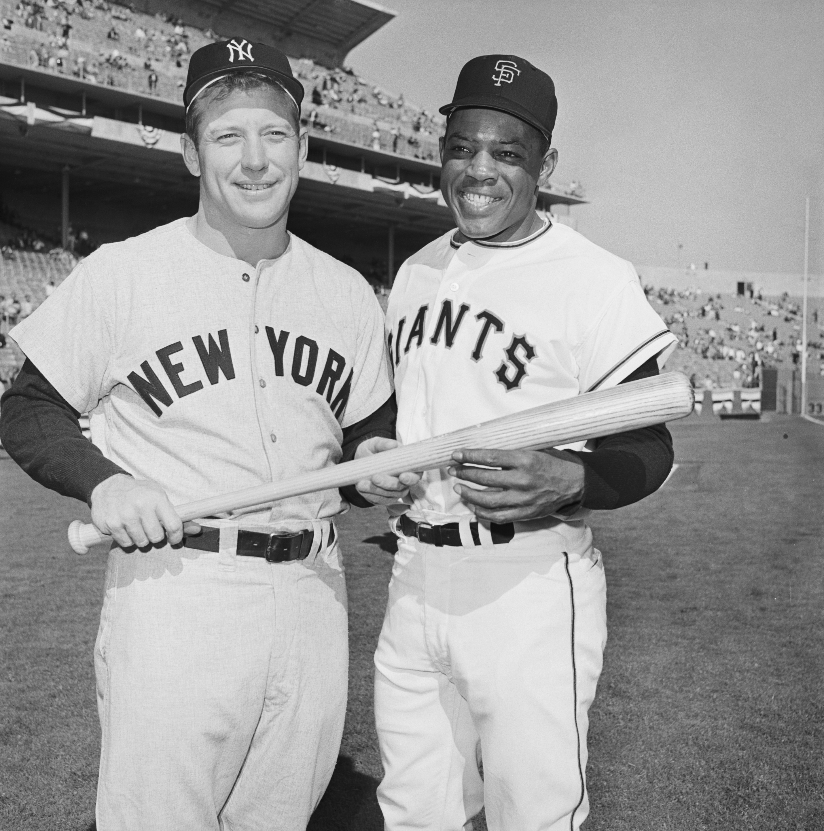 Mickey Mantle and Willie Mays at World Series