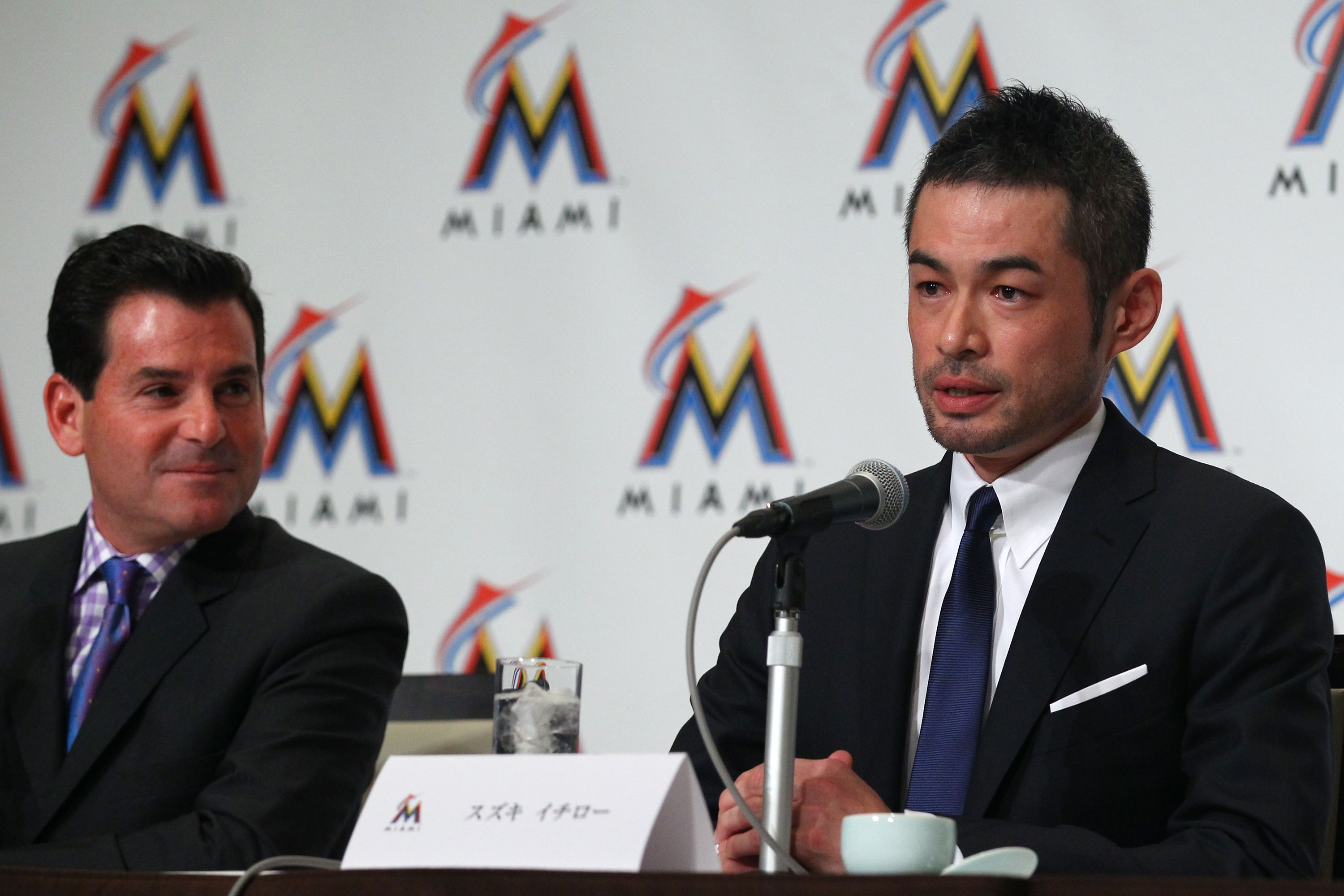 Marlins Signs Ichiro Suzuki - Press Conference In Tokyo