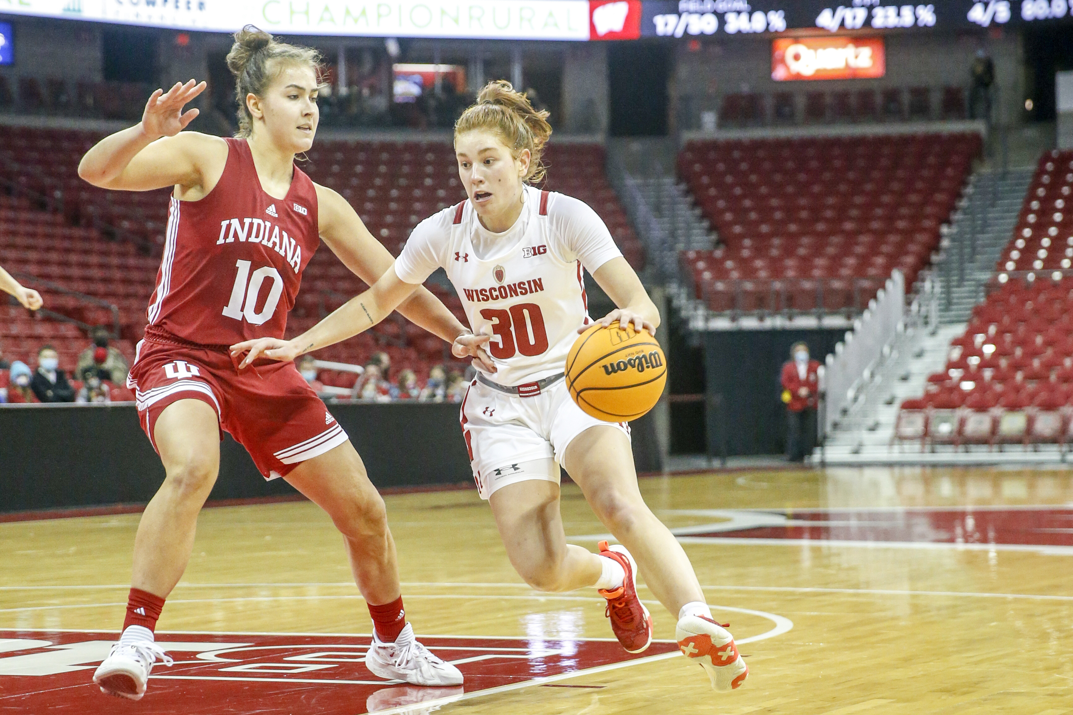COLLEGE BASKETBALL: JAN 05 Womens - Indiana at Wisconsin